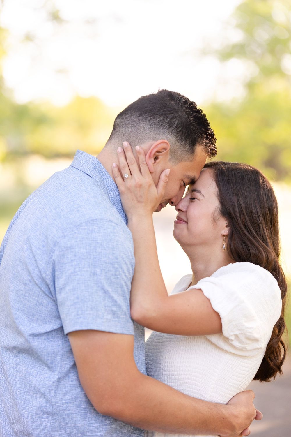 Engagement session at five mile recreation area, Bidwell Park, Chico, California