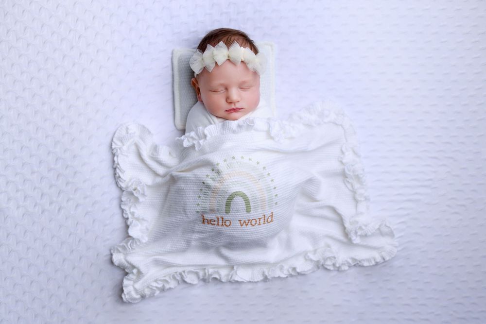 sleeping newborn baby portrait Covington GA newborn photography