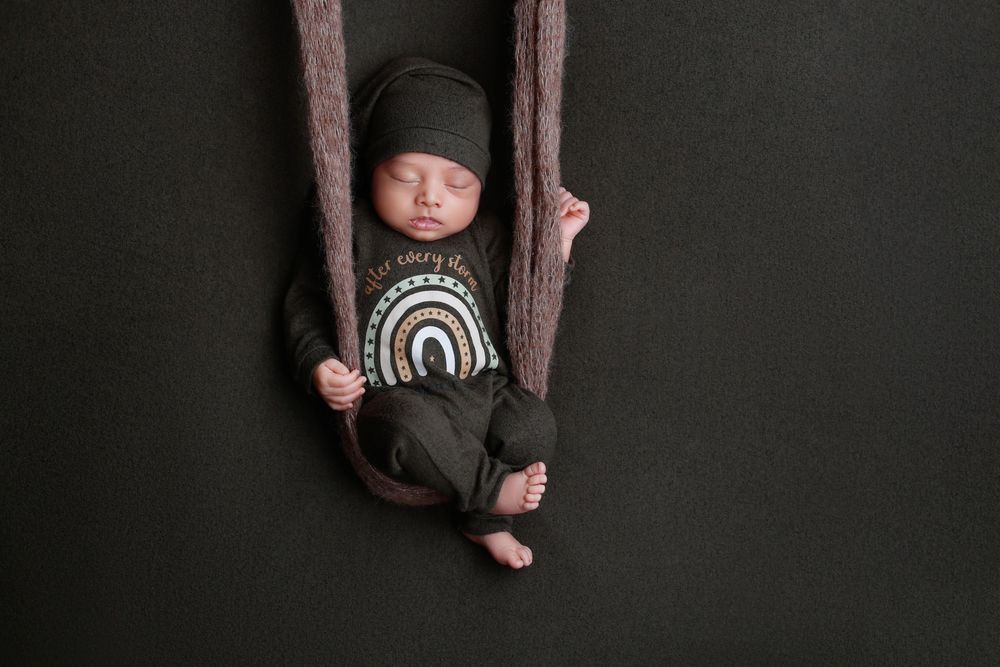sleeping newborn baby portrait Covington GA newborn photography