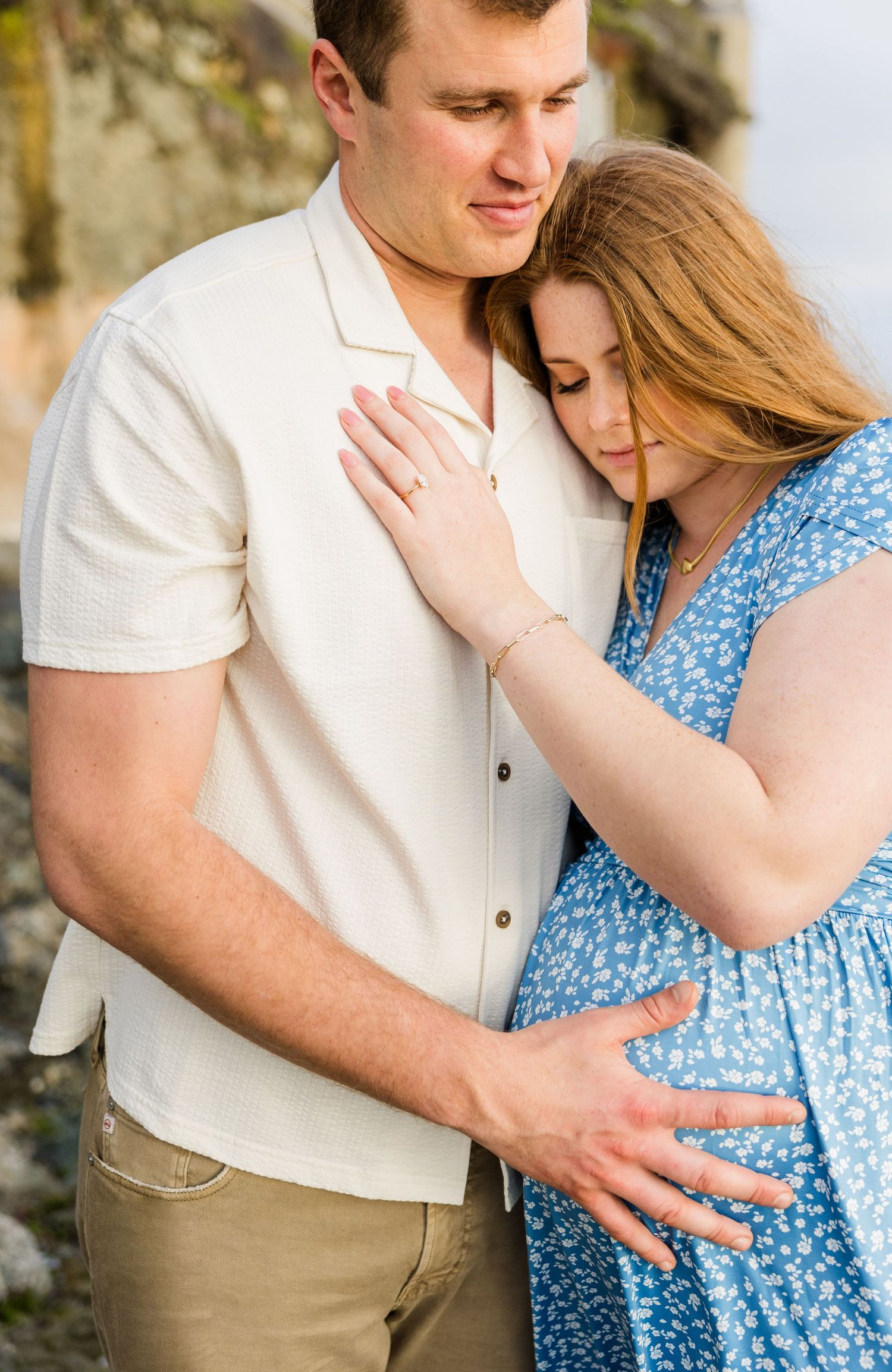 Maternity session at Victoria Beach in Laguna Beach