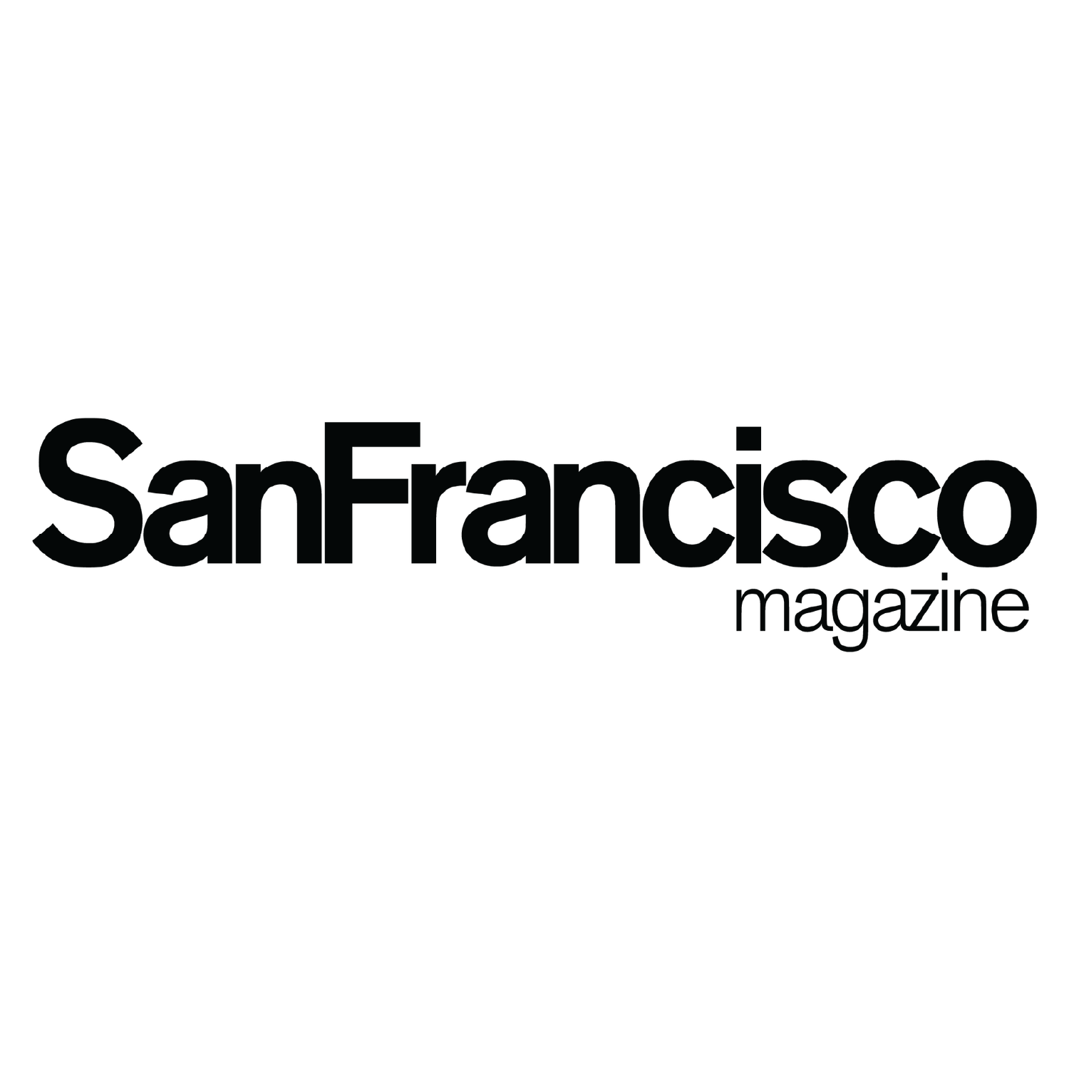 San Francisco Magazine header text logo in black typeface against white background.