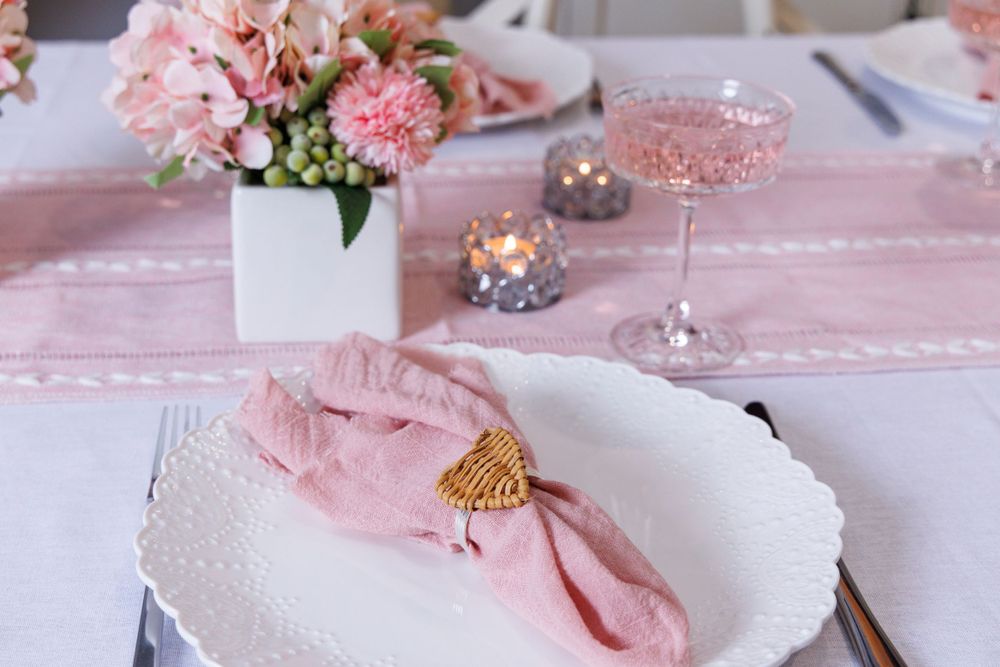 mothers day table setting in pink taken by sunshine coast commercial photographer
