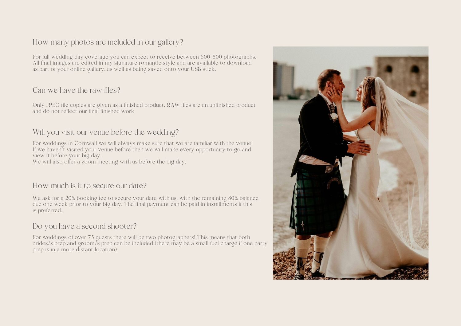 Romantic pastel-toned wedding photo collage featuring bridal couples and text overlays about marriage advice.