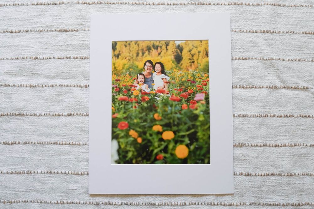 Gallery board display of mother and daughters.