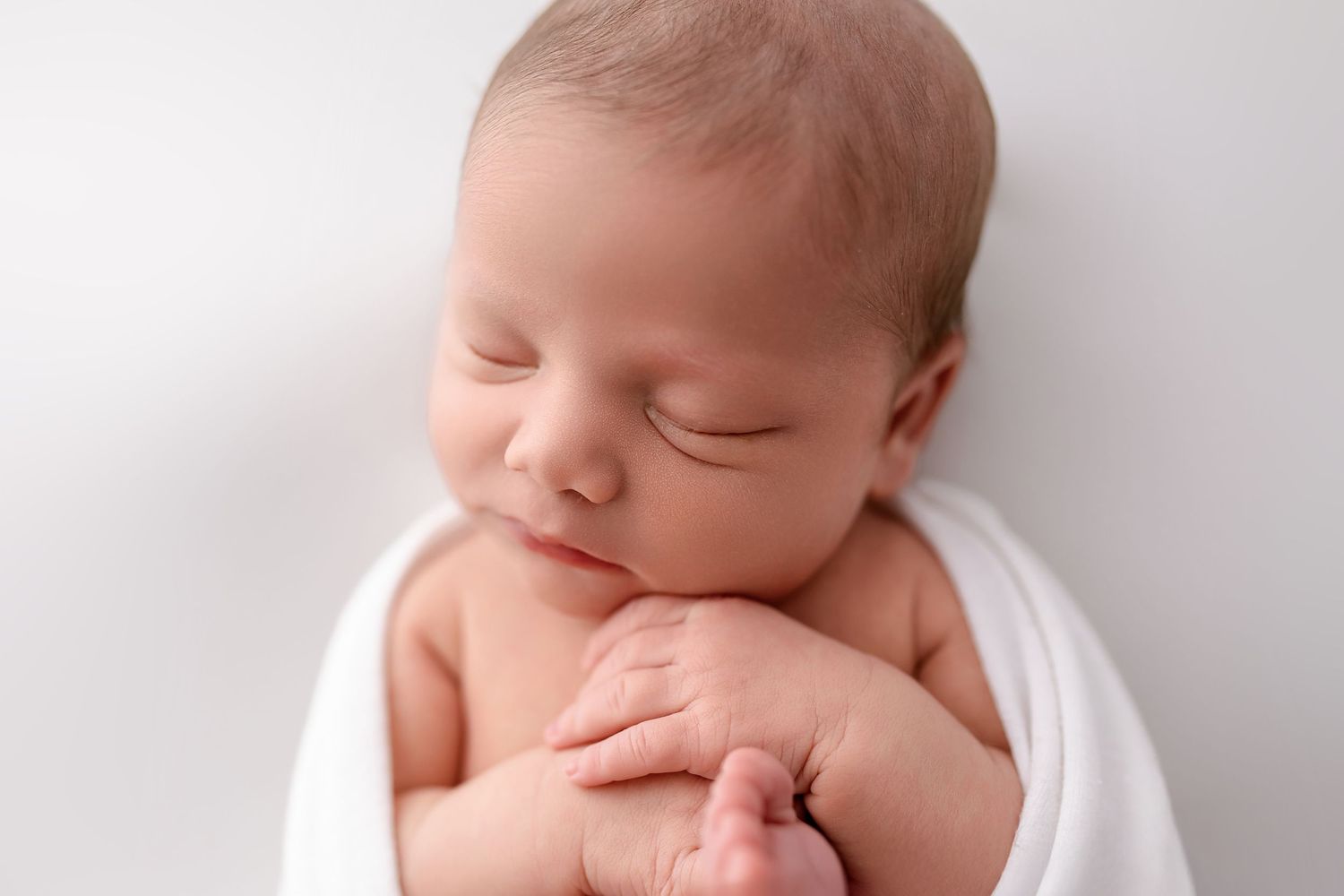 Adelaide newborn photographer Lin Photography - natural baby portrait with lightly vintage style