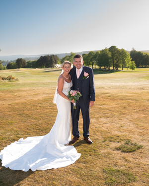 newly weds portrait