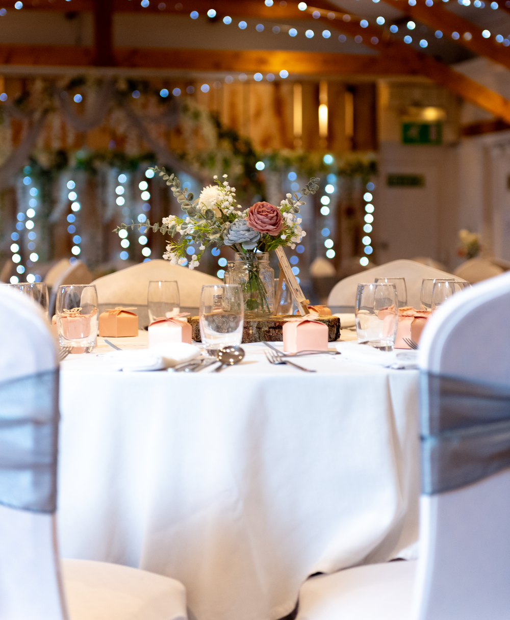 wedding venue setup