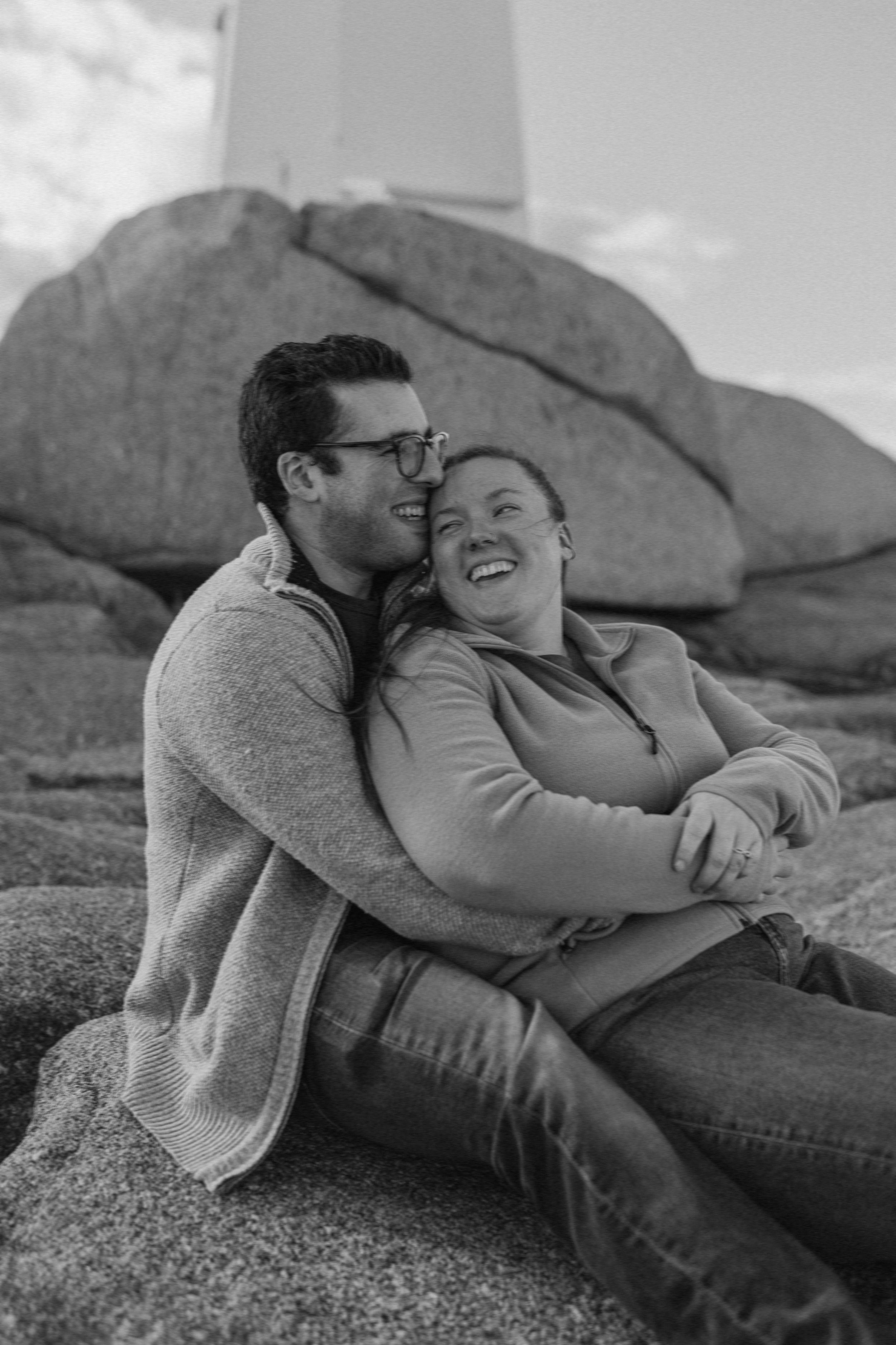 Peggy's Cove couple's session, Halifax, Nova Scotia Canada - Charlotte Buckle Photography