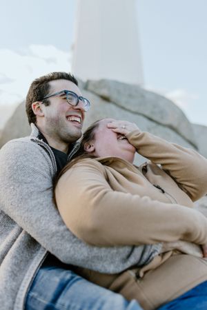 Peggy's Cove couple's session, Halifax, Nova Scotia Canada - Charlotte Buckle Photography