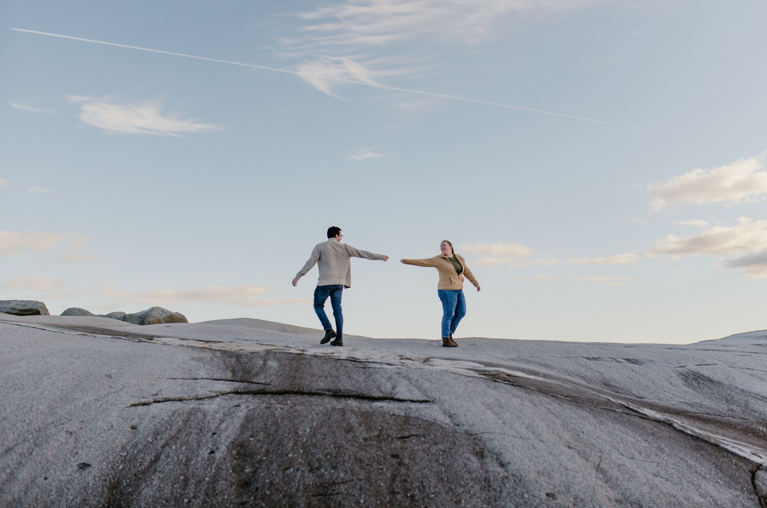 Peggy's Cove couple's session, Halifax, Nova Scotia Canada - Charlotte Buckle Photography