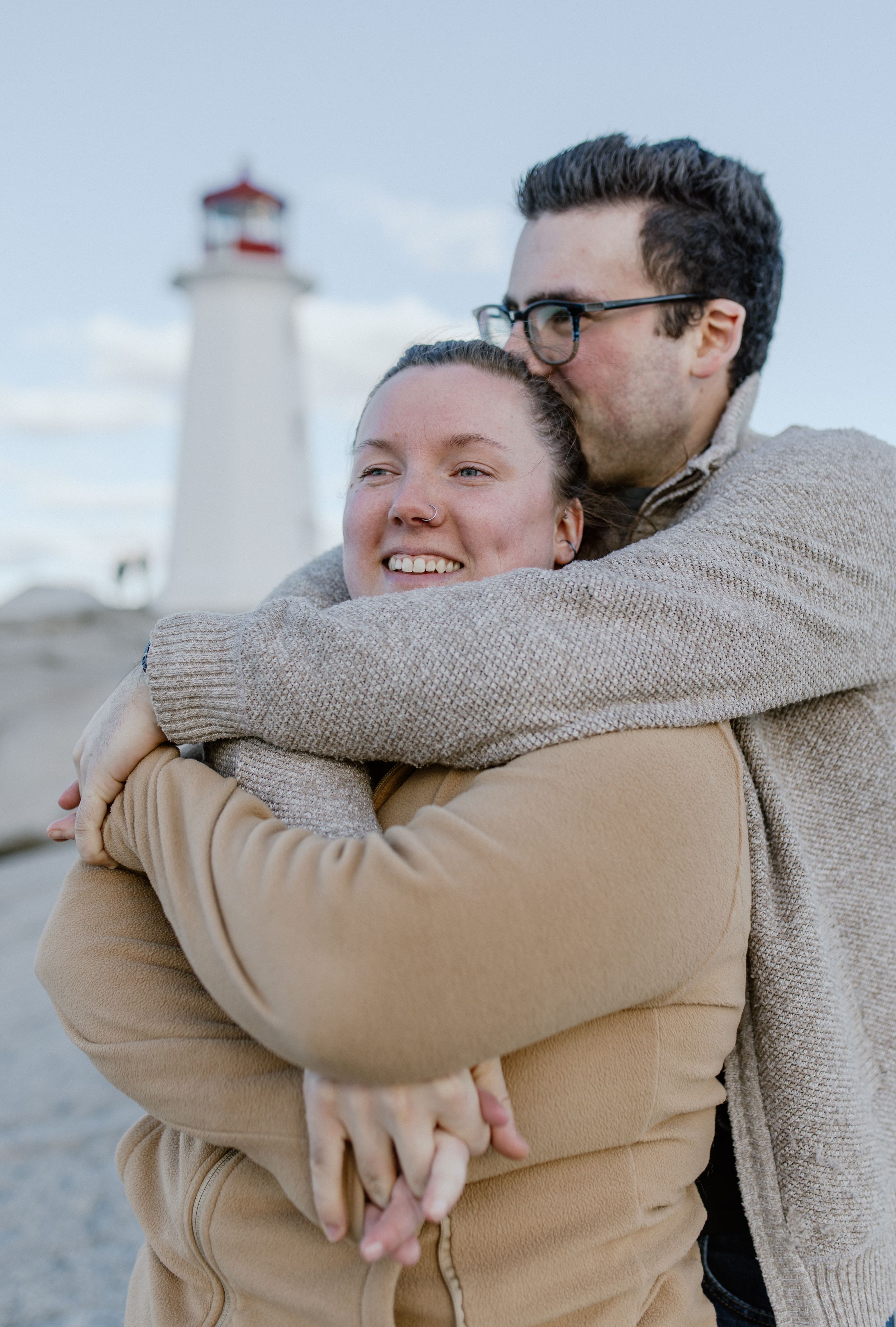 Peggy's Cove couple's session, Halifax, Nova Scotia Canada - Charlotte Buckle Photography