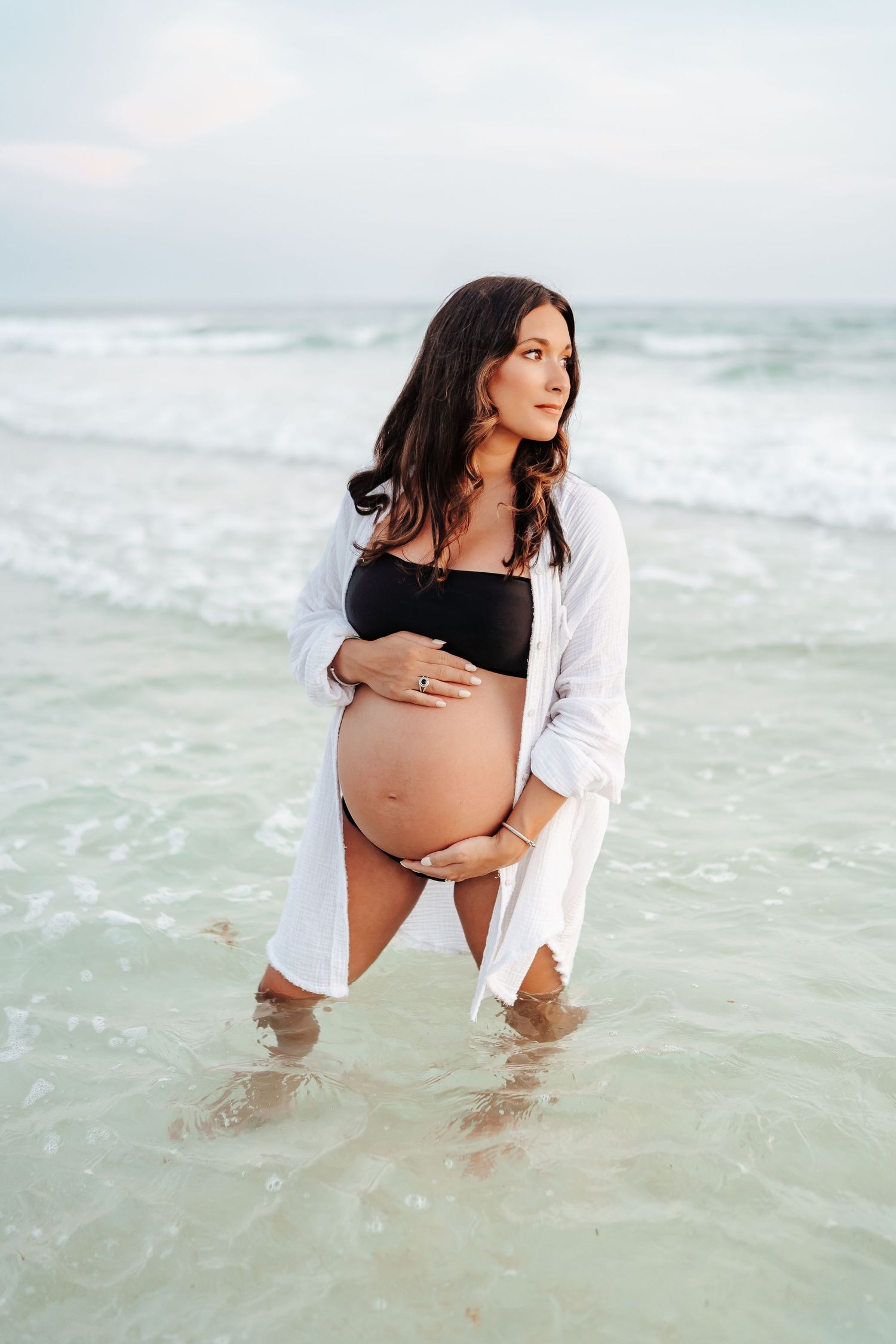 30A Maternity Photographer Seaside Florida Photographer Sam Haines Photography 30A Maternity Swim Photos
