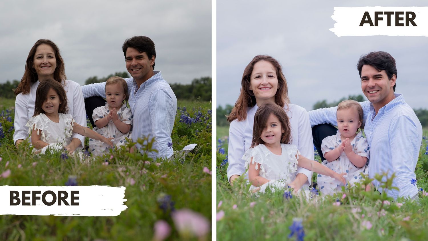 Family Photo Bluebonnets Brush Creek Lake Park Cedar Park Texas