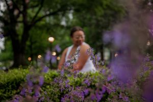 Graduation photo of woman—artistic
