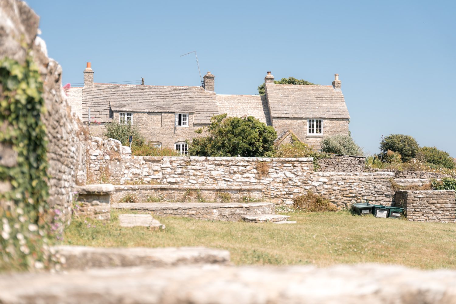 village maisons en pierre worth matravers sur la jurassic coast en angleterre