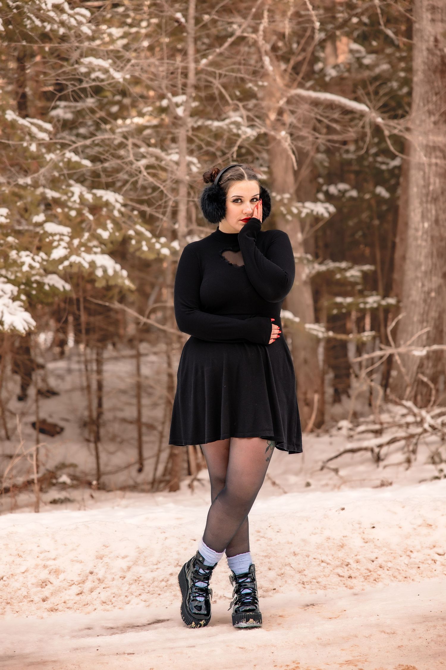 Snow, Maine, Winter, Photographer, Photography, Photoshoot, Millinocket, Canon, Portrait Session, Model, Maine Photographer,