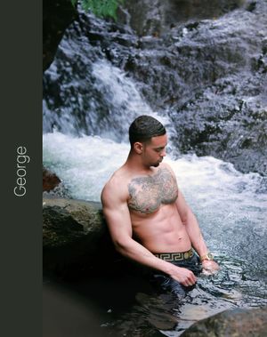 Puerto Rico Photographer. Albert Ray Photo. Rainforest Photoshoot. Male Portraits. Book Now. Waterfall Photoshoot. Male Shots. El Yunque.