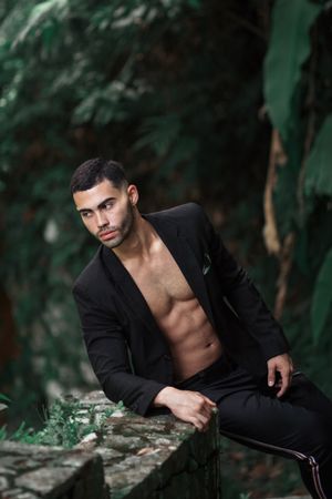 Puerto Rico Photographer. Albert Ray Photo. Rainforest Photoshoot. Male Portraits. Editorial Photoshoot. Male Shots. El Yunque. LGBTQ Photos