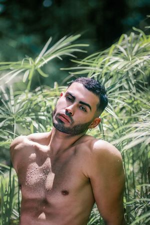 Puerto Rico Photographer. Albert Ray Photo. Rainforest Photoshoot. Male Portraits. Editorial Photoshoot. Male Shots. El Yunque. LGBTQ Photos