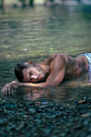 Puerto Rico Photographer. Albert Ray Photo. Rainforest Photoshoot. Male Portraits. Editorial Photoshoot. Male Shots. El Yunque. LGBTQ Photos