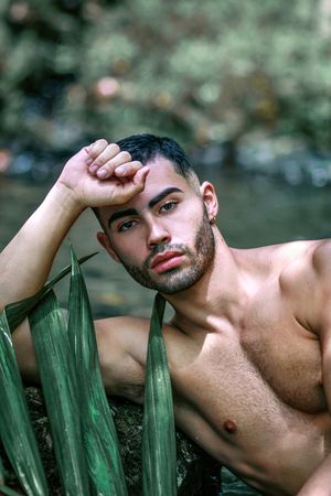 Puerto Rico Photographer. Albert Ray Photo. Rainforest Photoshoot. Male Portraits. Editorial Photoshoot. Male Shots. El Yunque. Yahir