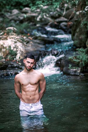 Puerto Rico Photographer. Albert Ray Photo. Rainforest Photoshoot. Male Portraits. Editorial Photoshoot. Male Shots. El Yunque. LGBTQ Photos