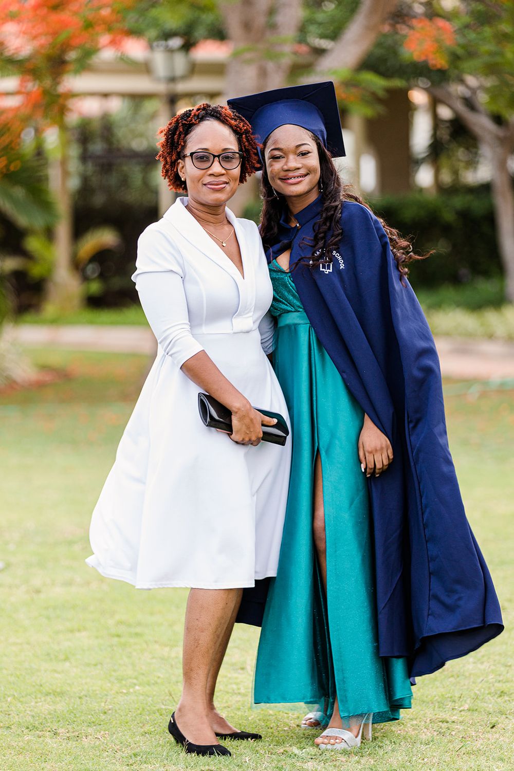 a graduation photo of a Black mother and daughter in Maputo, Mozambique by mercy koimburi