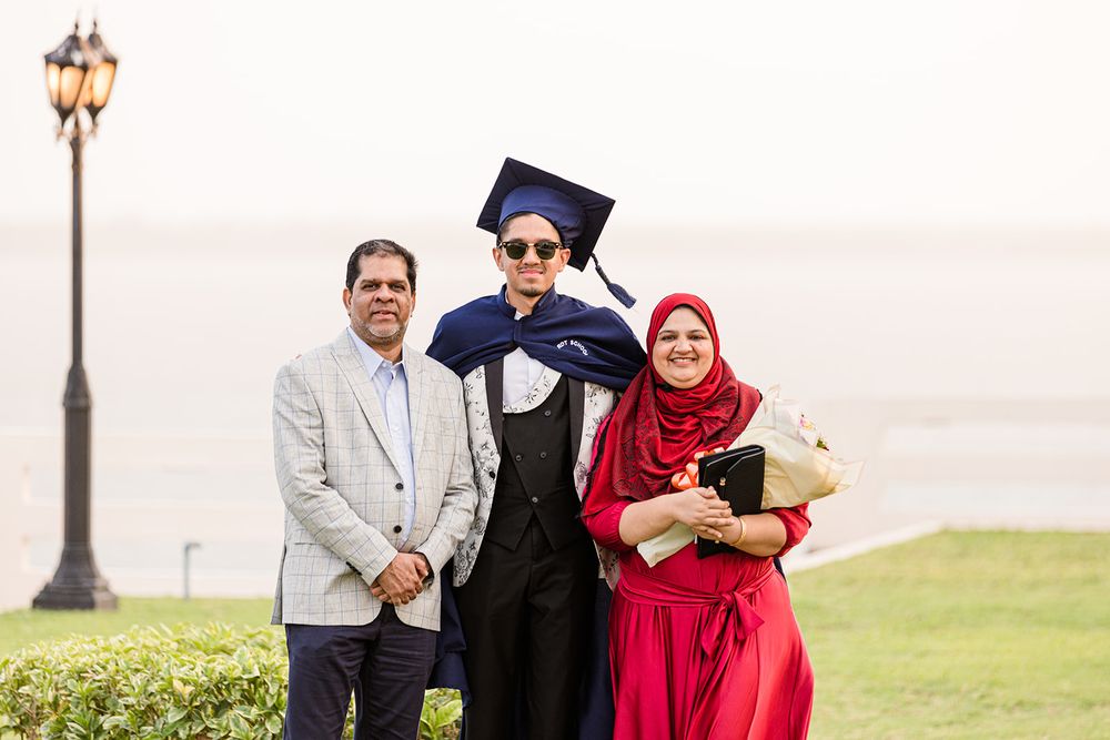 a graduation family photo of a Black family in Maputo, Mozambique by mercy koimburi