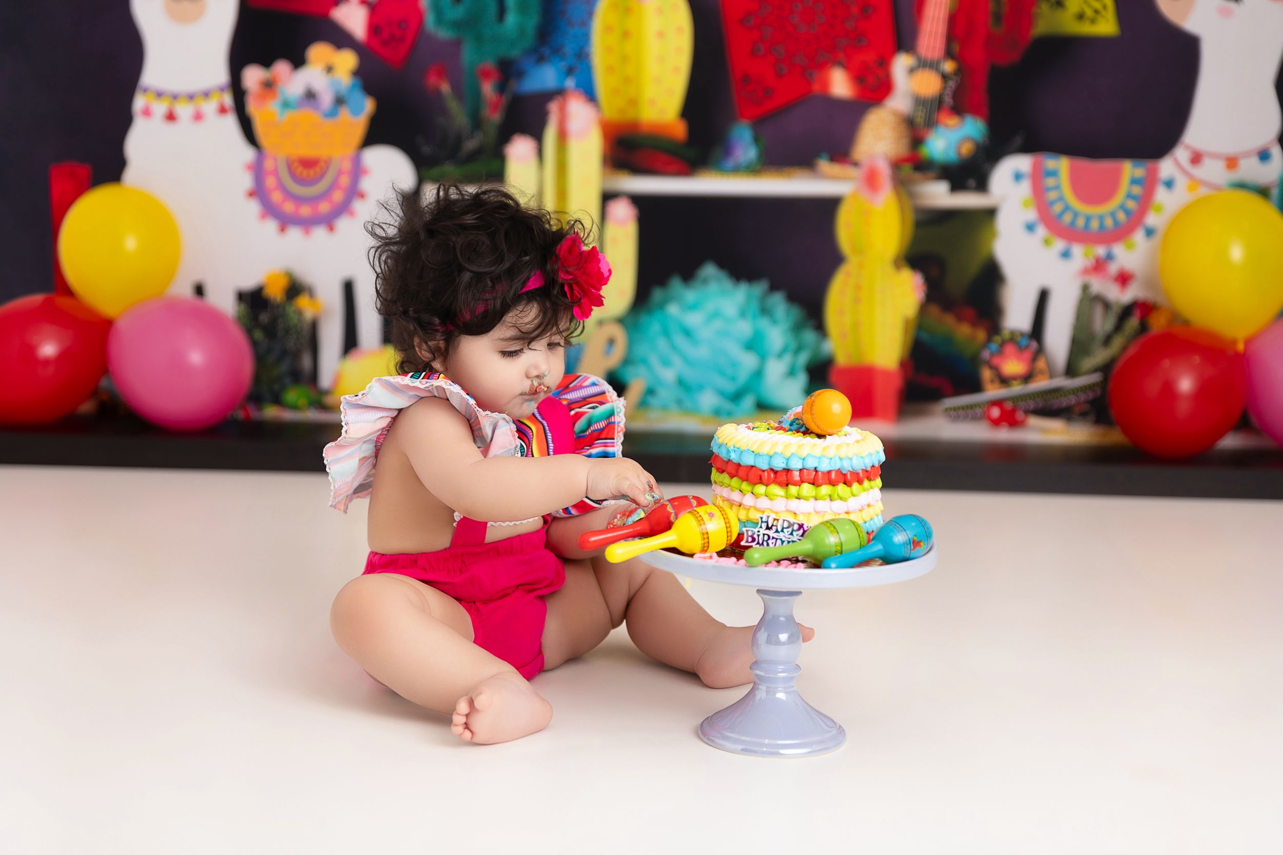 Fiesta Theme 1st Birthday Photography and Cake Smash Session - Port Chester, NY