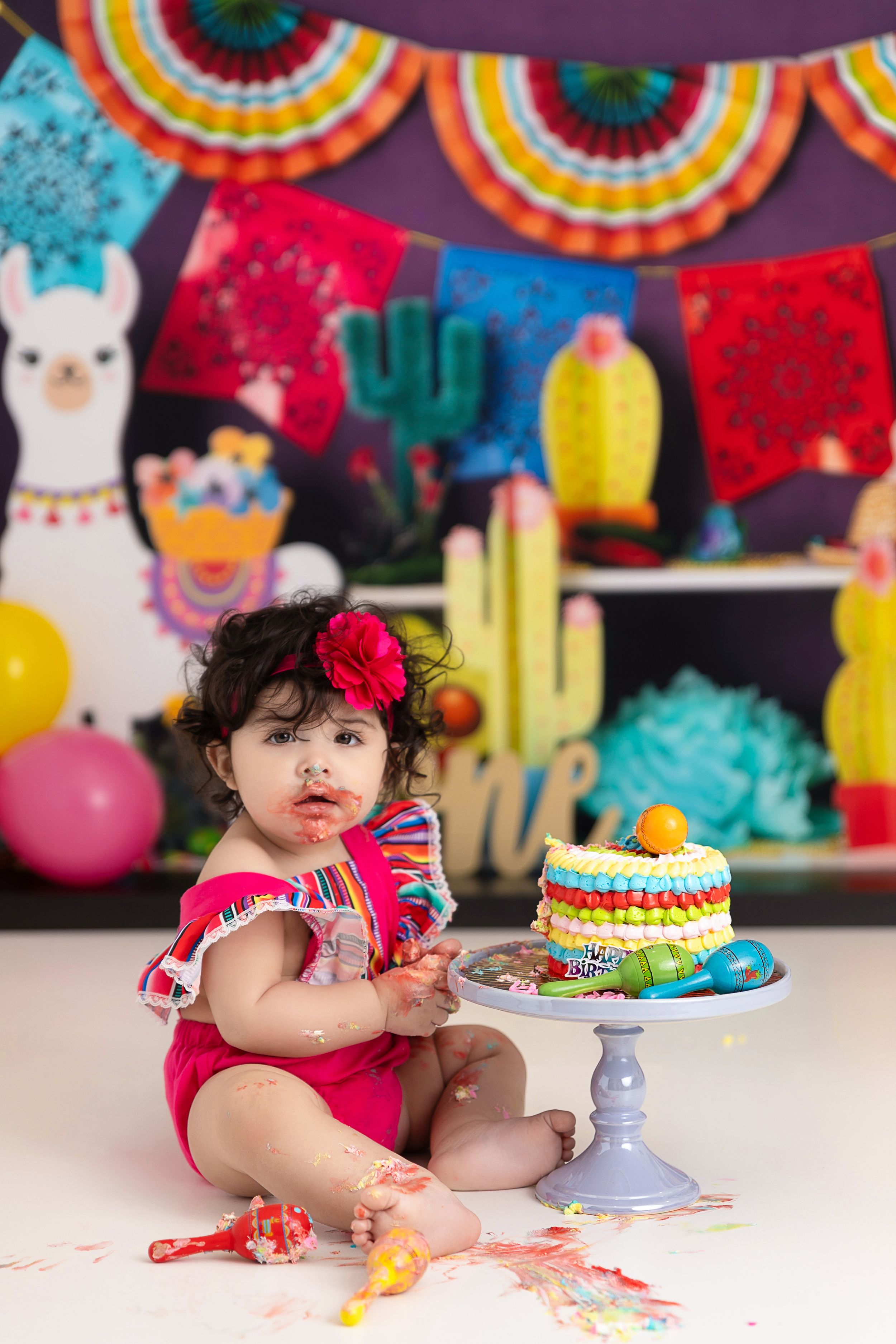 Fiesta Theme 1st Birthday Photography and Cake Smash Session - Port Chester, NY