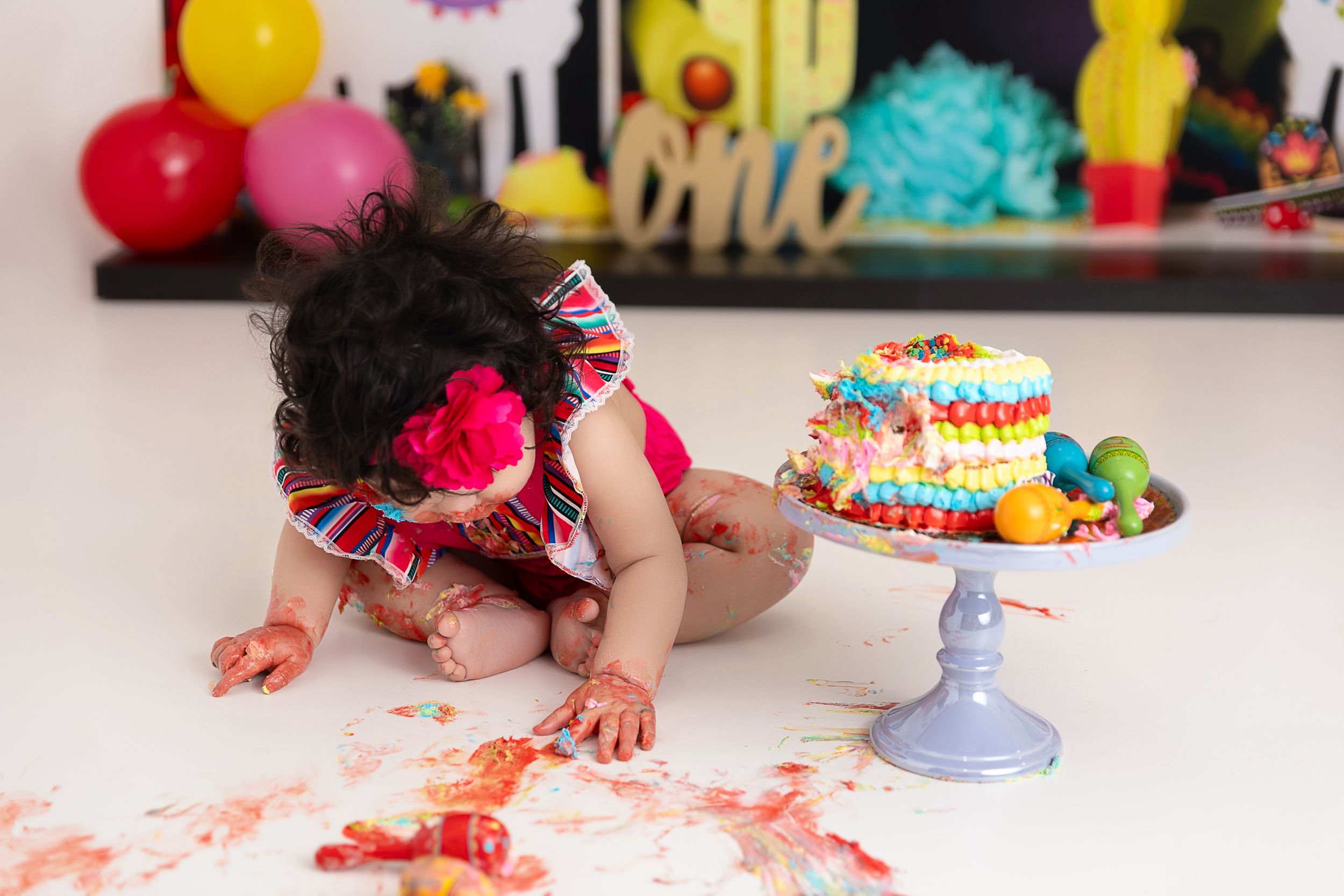 Fiesta Theme 1st Birthday Photography and Cake Smash Session - Port Chester, NY