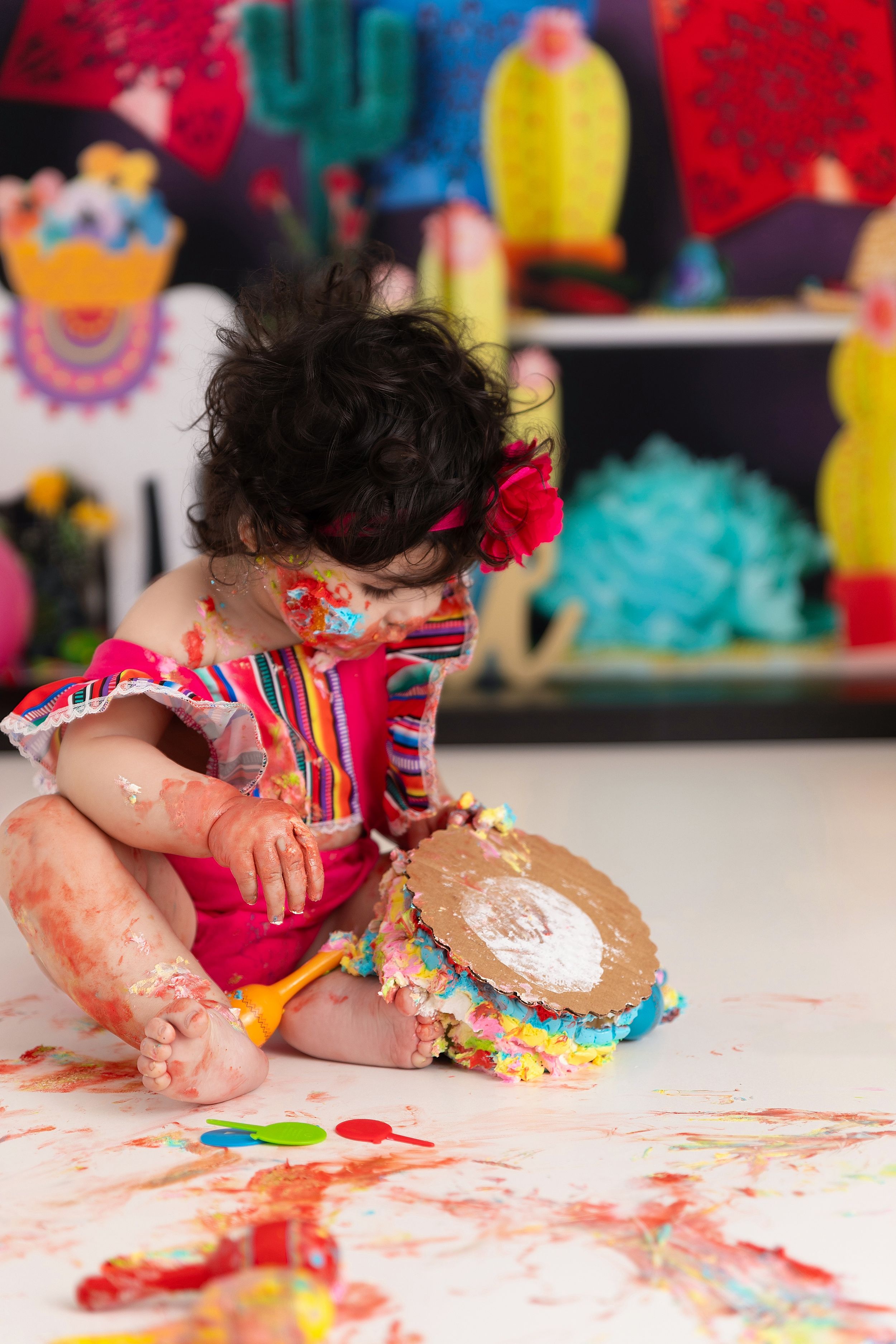 Fiesta Theme 1st Birthday Photography and Cake Smash Session - Port Chester, NY