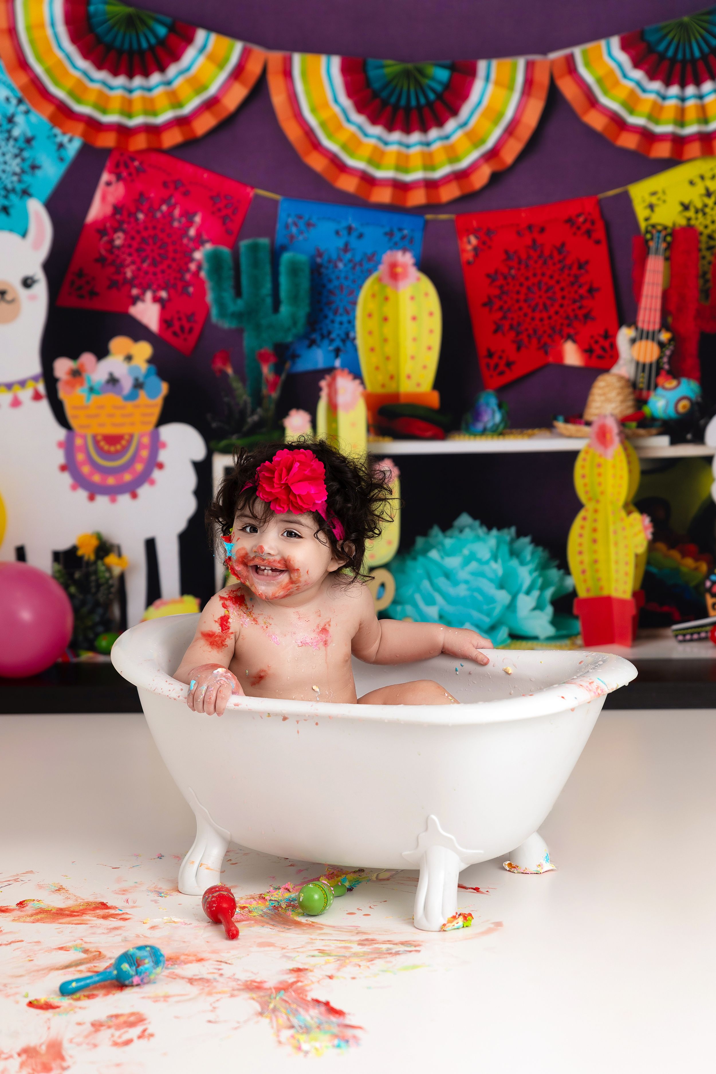 Fiesta Theme 1st Birthday Photography and Cake Smash Session - Port Chester, NY