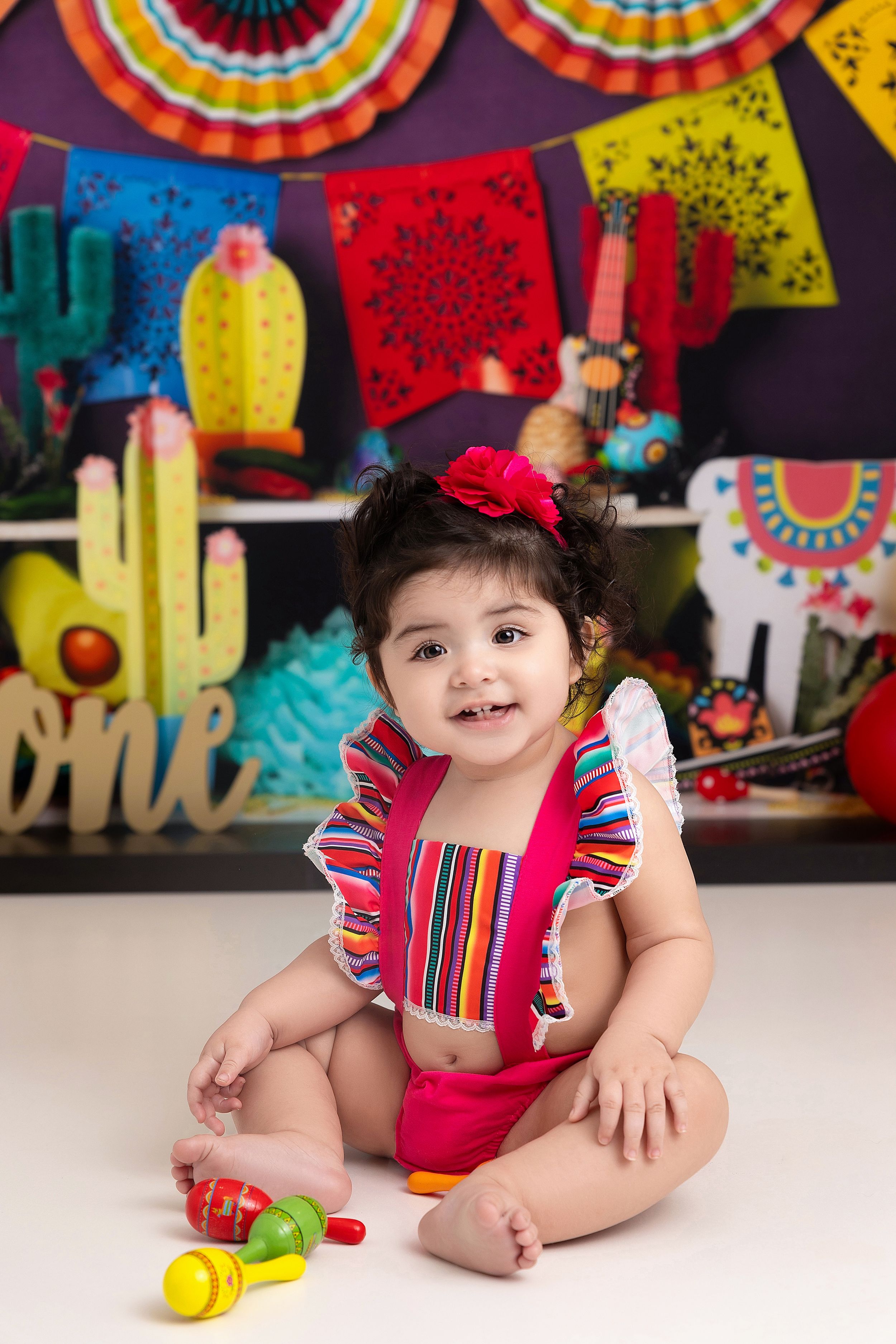 Fiesta Theme 1st Birthday Photography and Cake Smash Session - Port Chester, NY