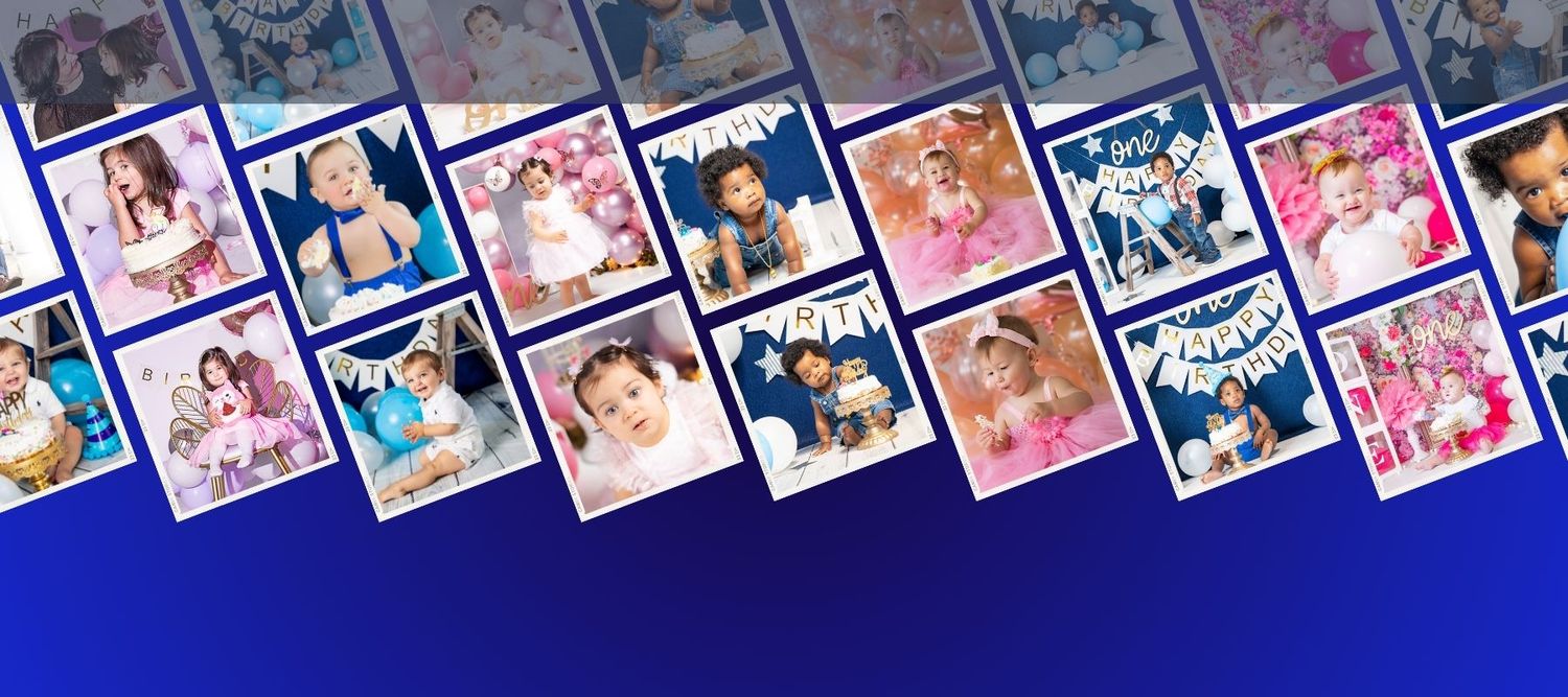 Collection of colorful anime DVD or manga covers arranged in a row against a blue background.