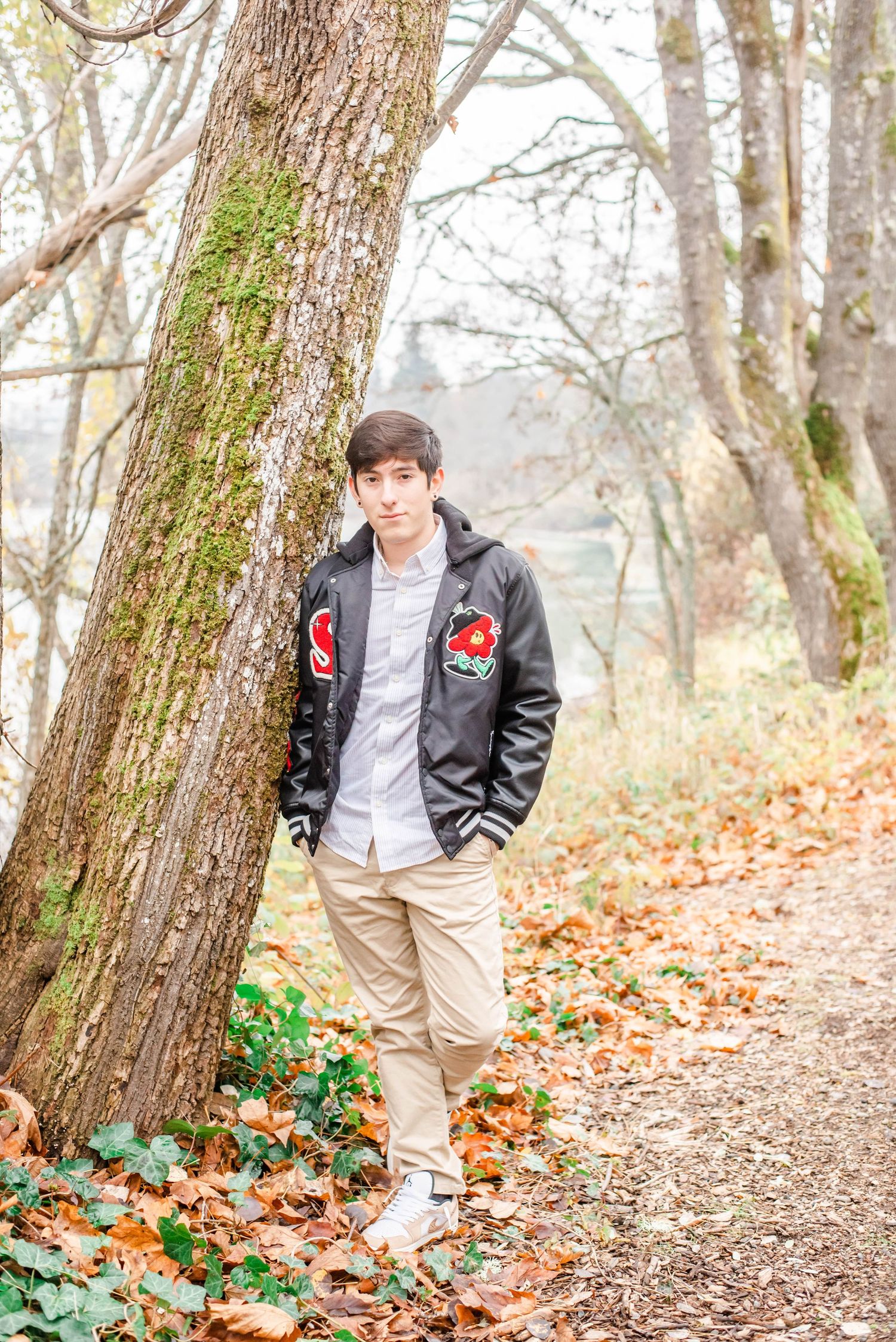 senior guy portrait Raleigh NC bright natural light