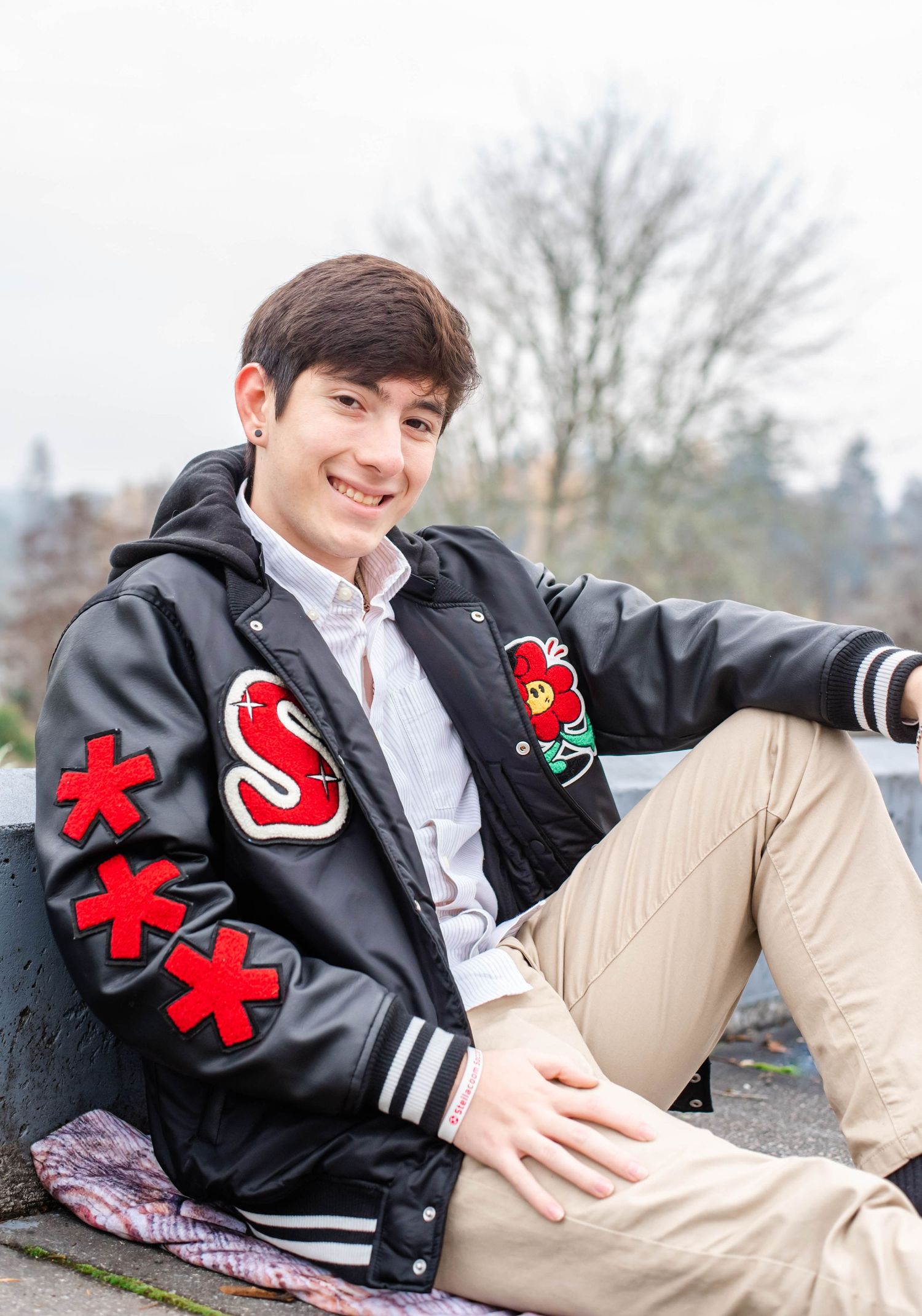 senior guy portrait Raleigh NC bright natural light