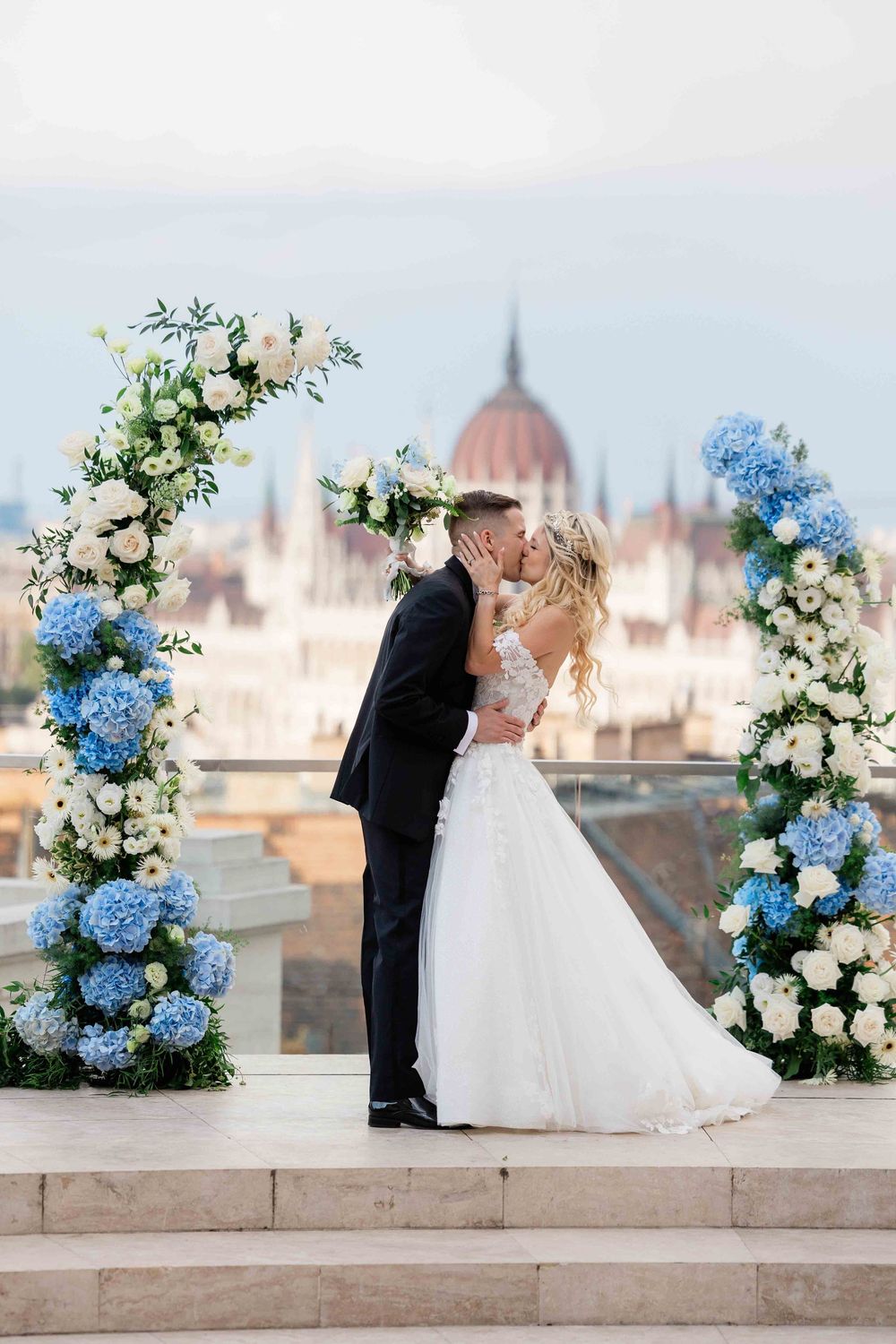 Fisherman’s Bastion – unique wedding photography location near Buda Castle