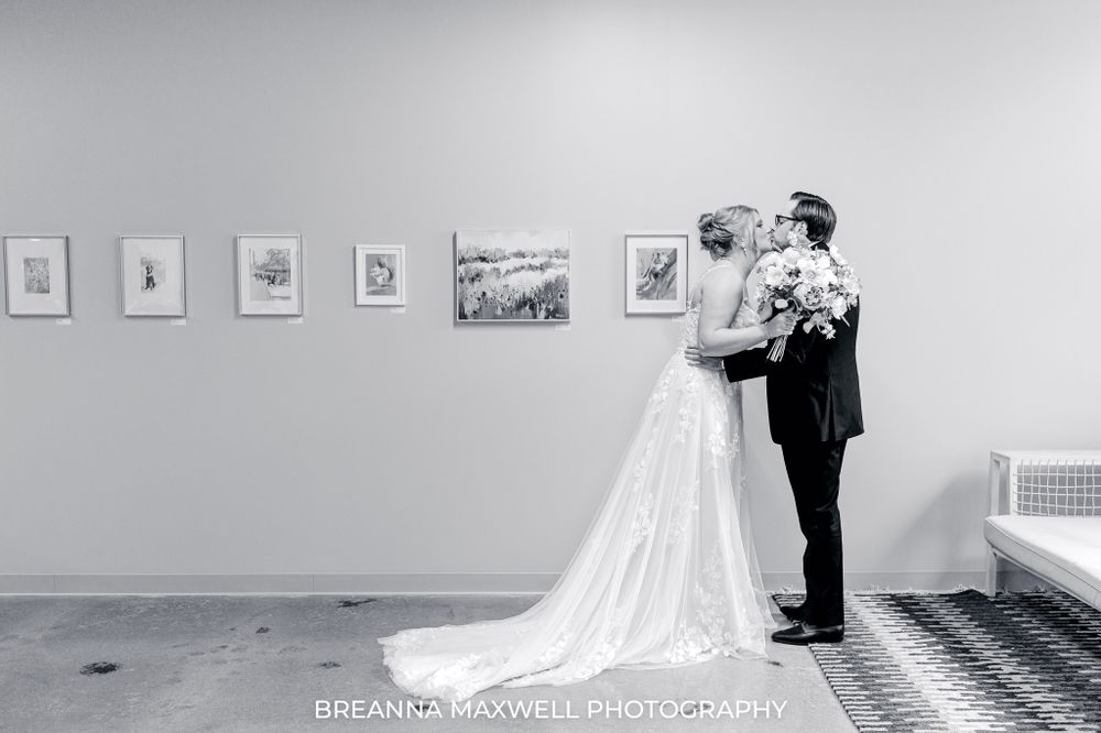 Mainframe Studios Des Moines Iowa Wedding First Look