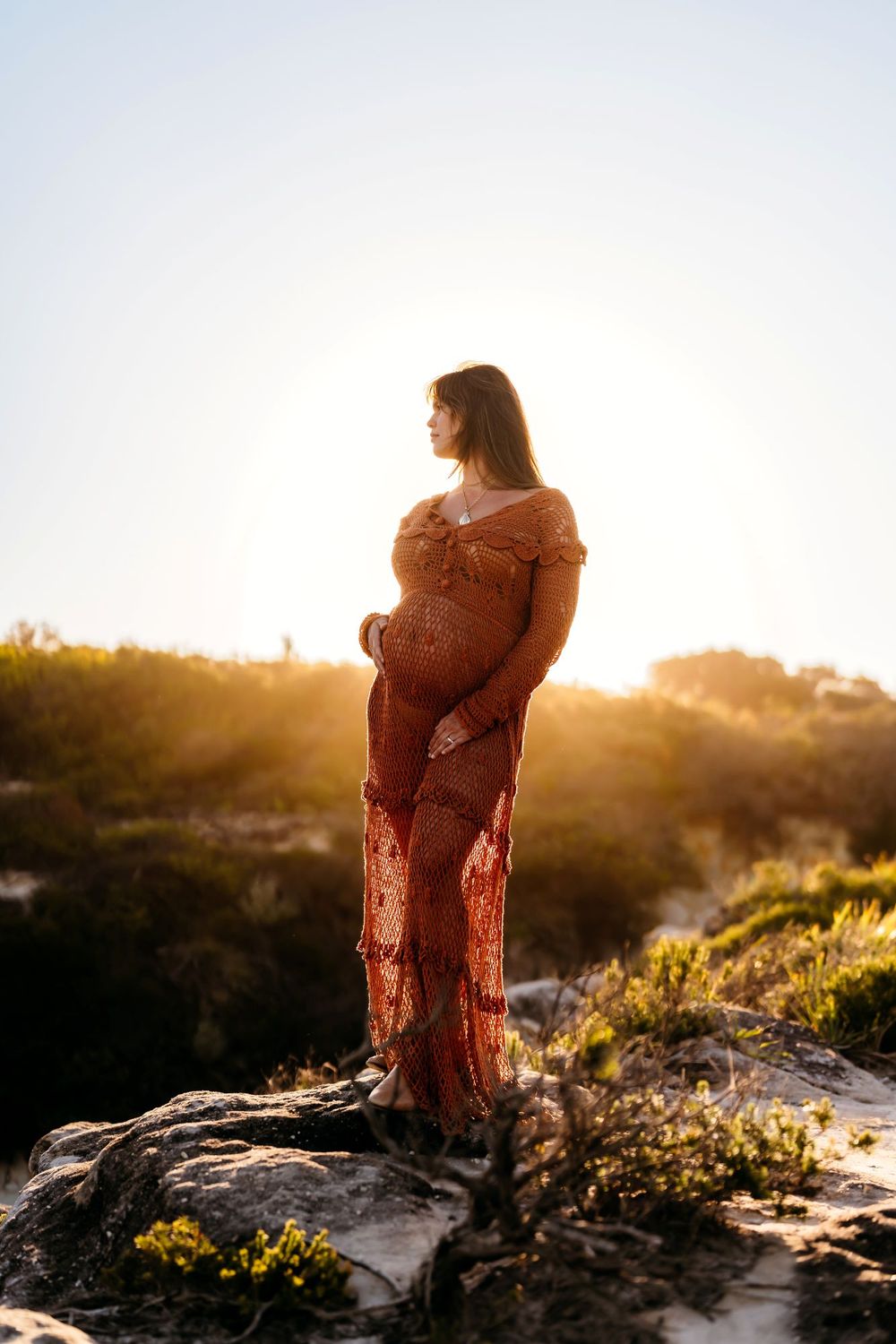 Sydney maternity photography in golden light