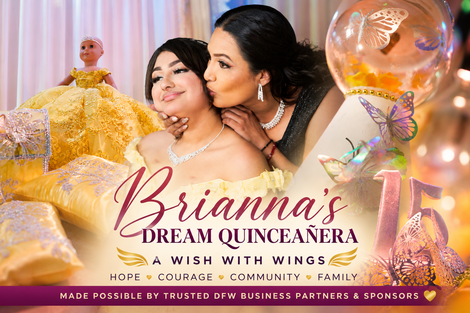 Briana's Dream Quinceañera portrait session at Las Colinas Canals in Irving Texas captured by Dallas Fort Worth Quinceañera photographer.