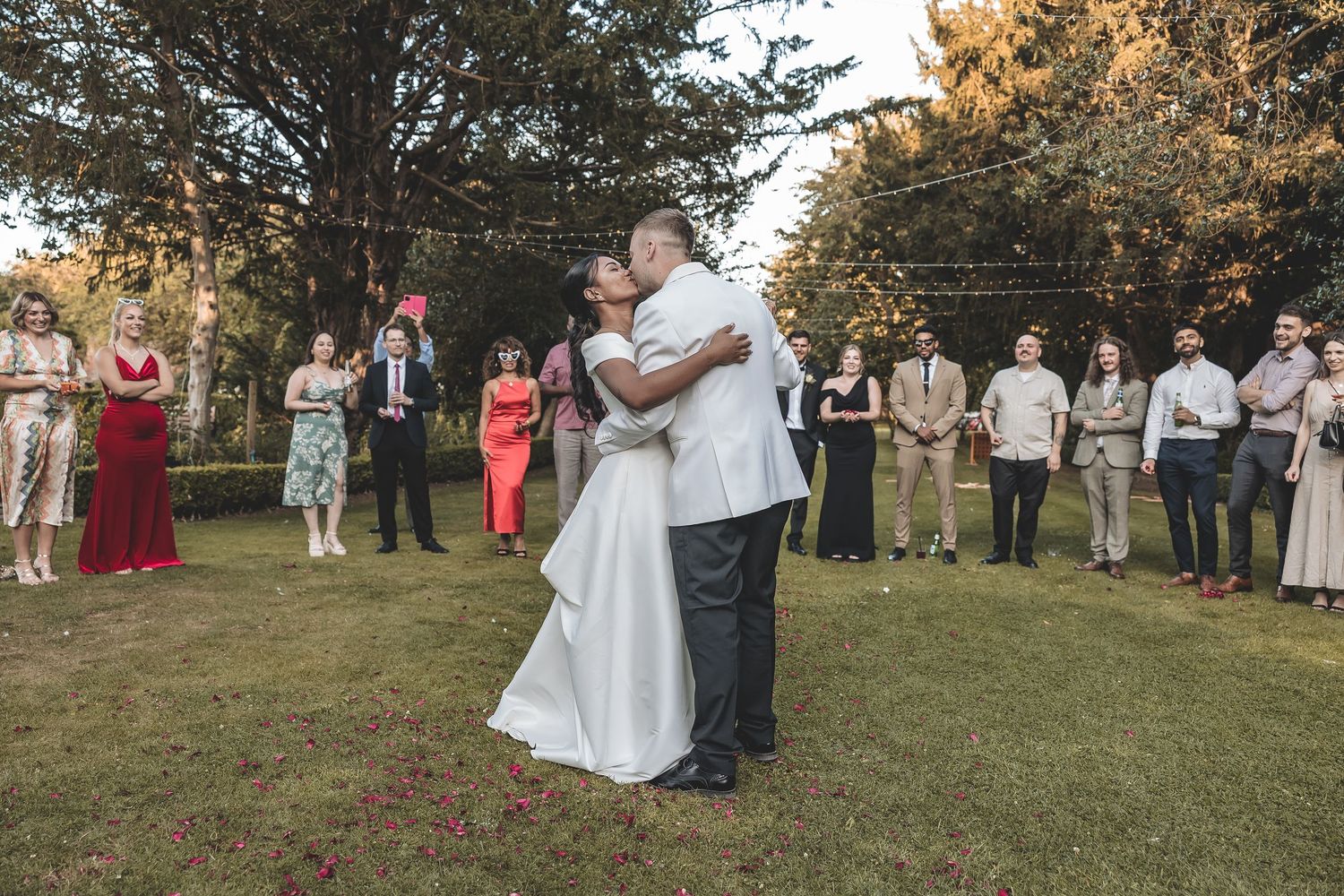 First dance outside in Barney Halls gardens.