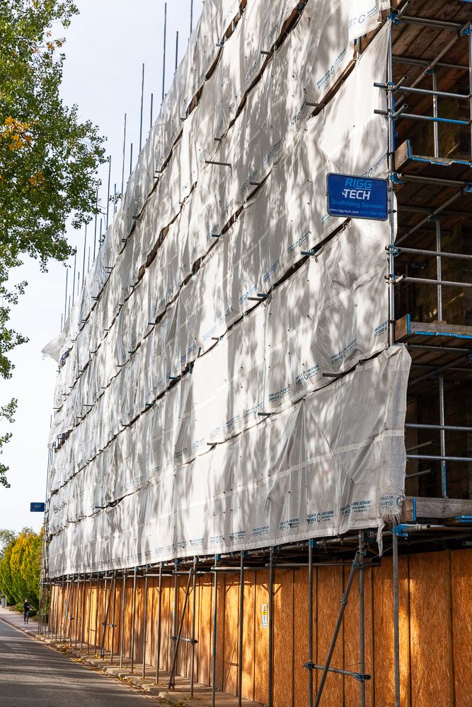 Rigg Tech scaffolding installation on an industrial structure