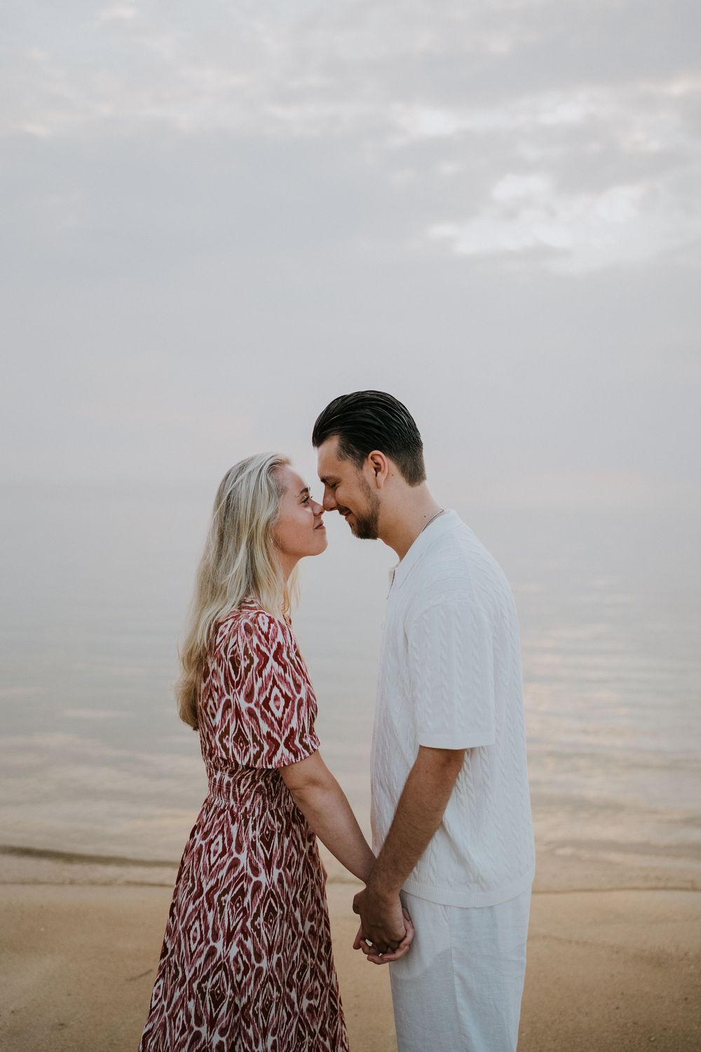 Natural couple portrait at Karang Beach Sanur Bali
