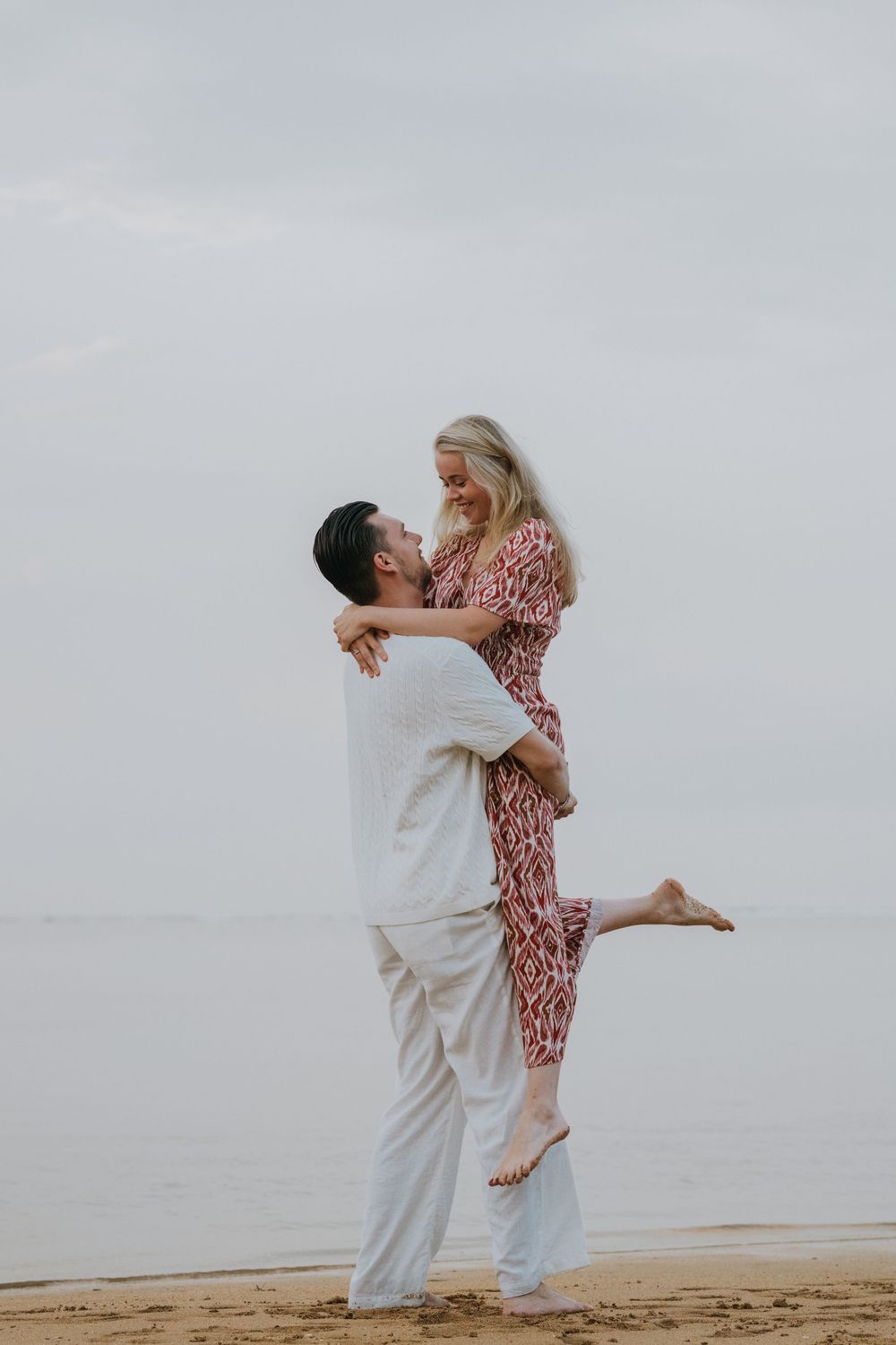 Natural couple portrait at Karang Beach Sanur Bali