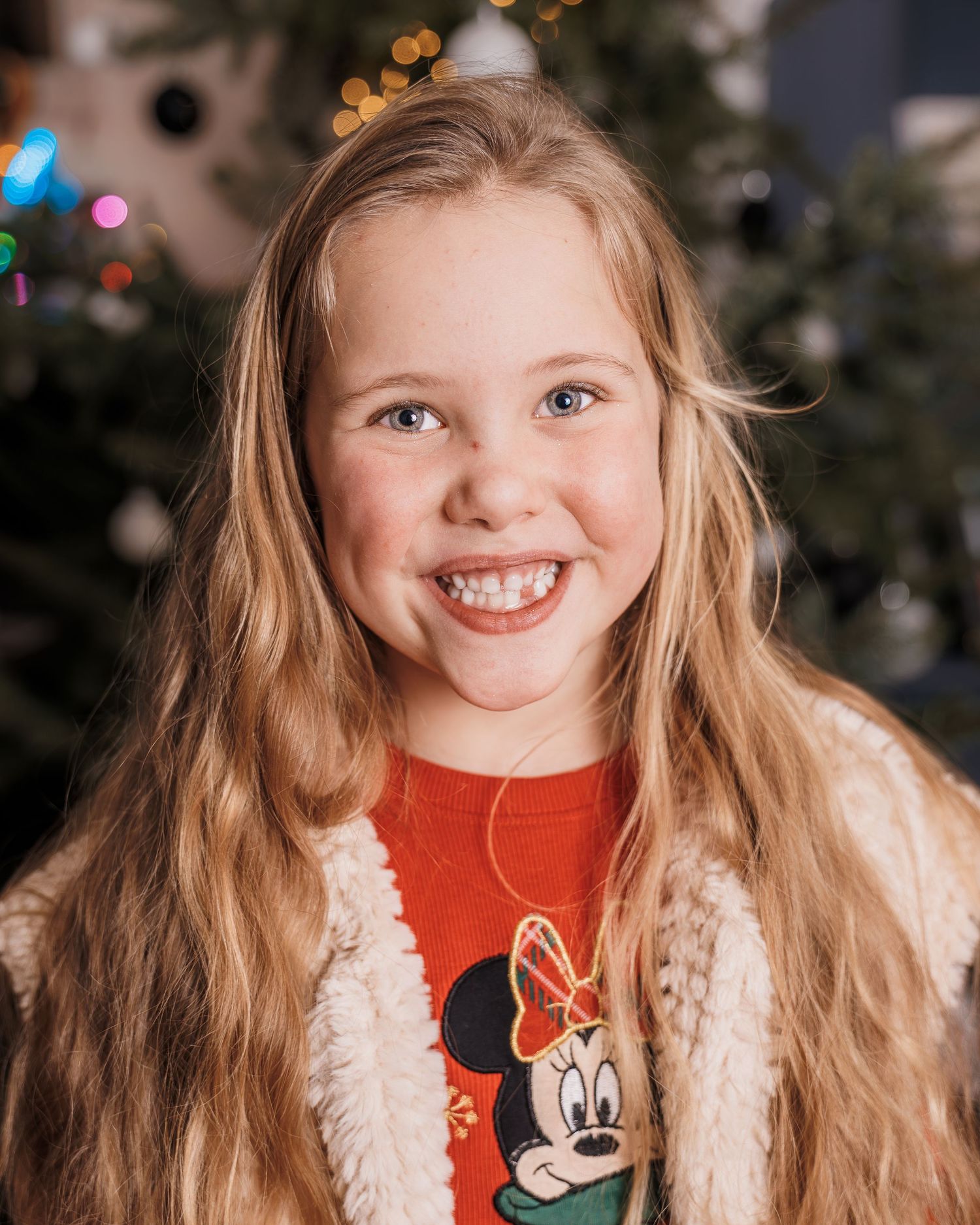 kinderportret in kerststyle