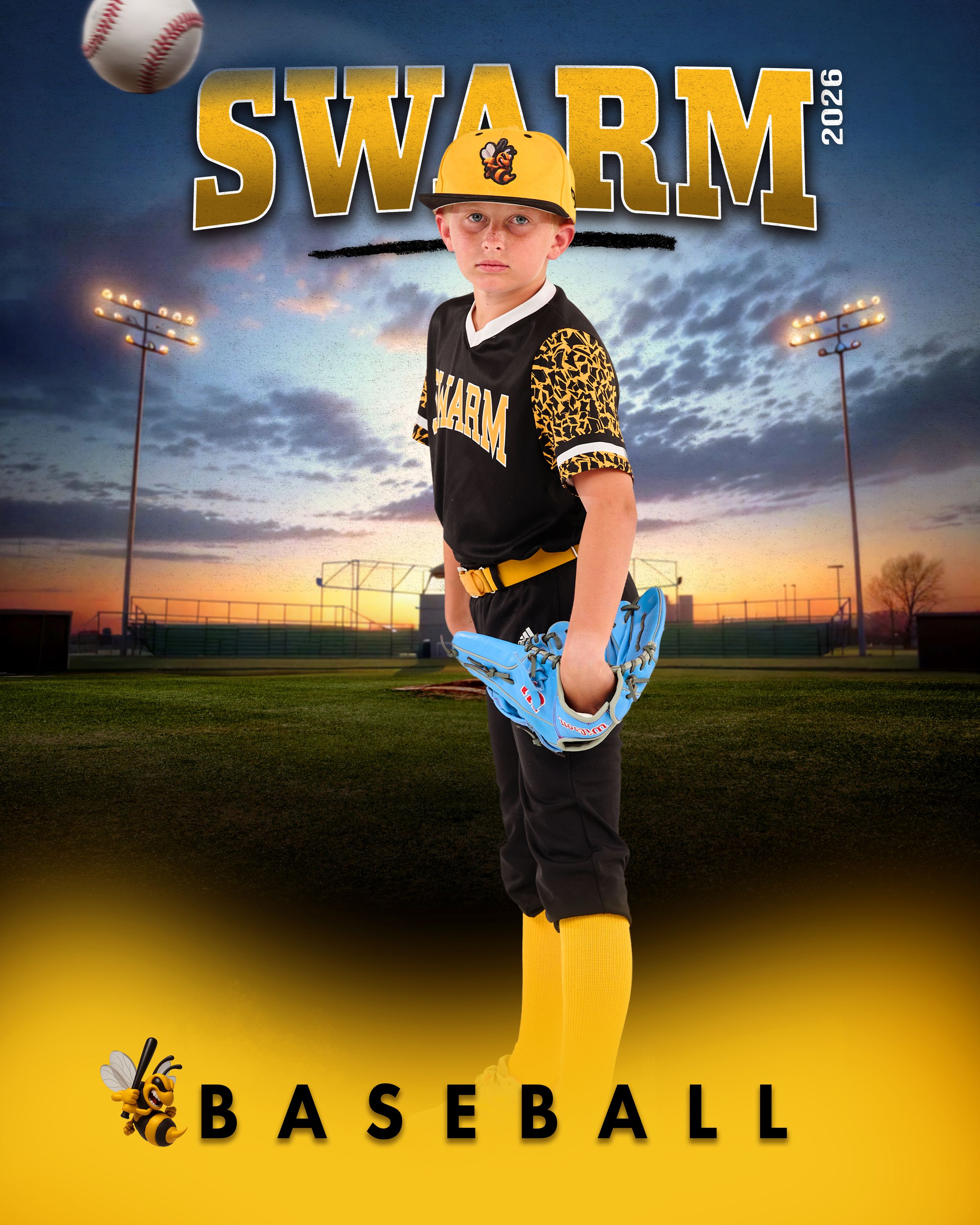 Dramatic Utah Sport Photographer team Baseball SWARM Action Photos  West Jordan, Utah
