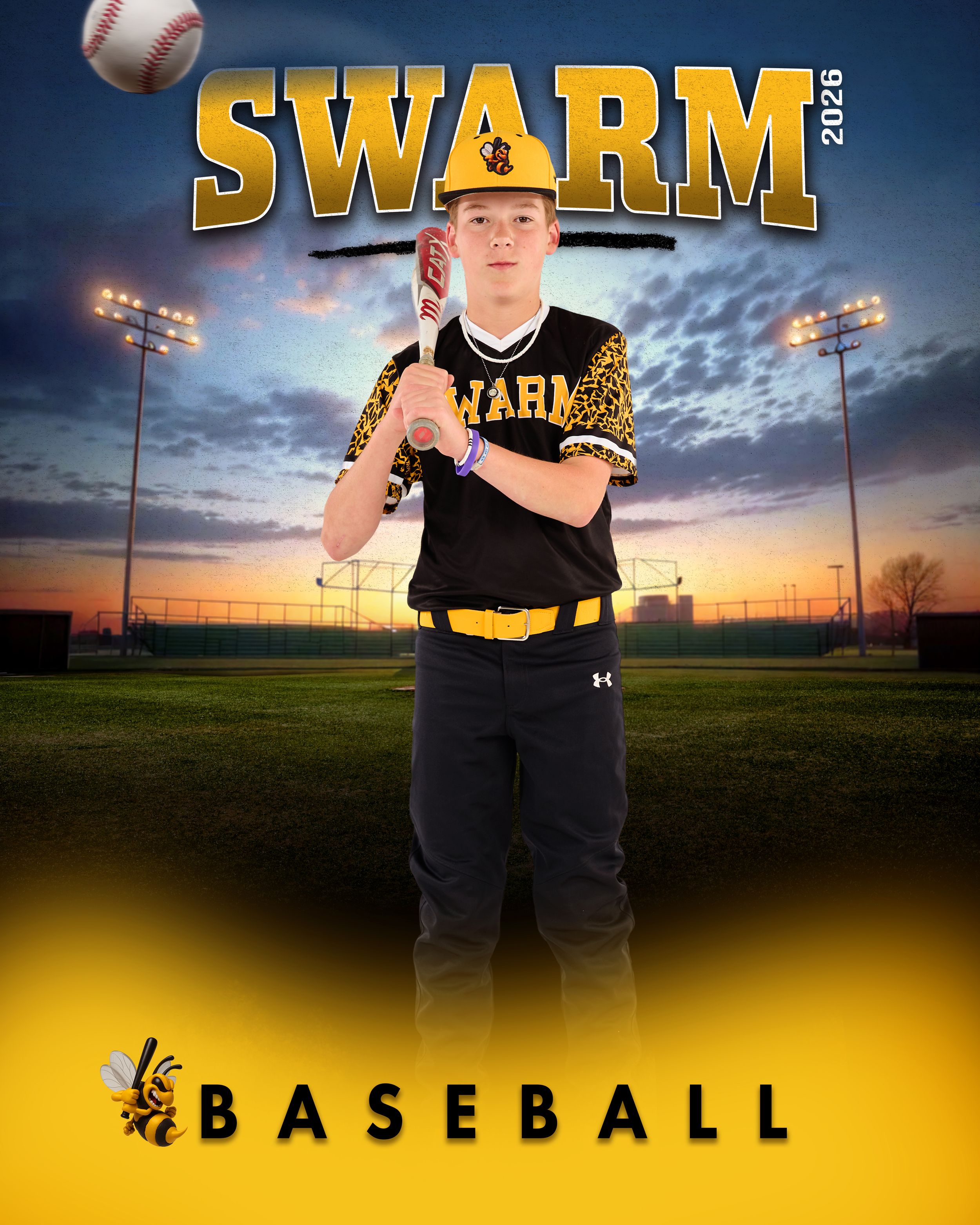Dramatic Utah Sport Photographer team Baseball SWARM Action Photos  West Jordan, Utah