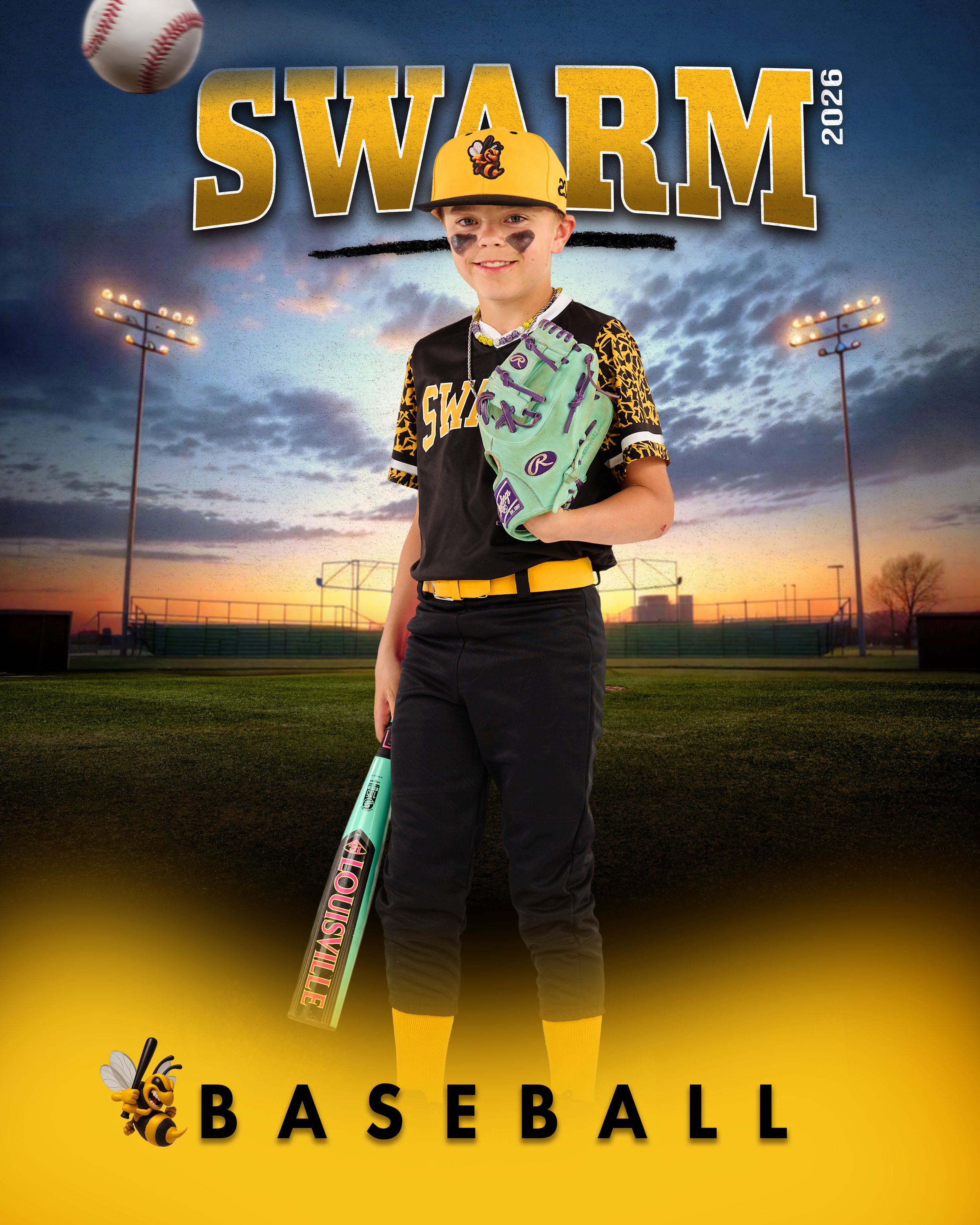 Dramatic Utah Sport Photographer team Baseball SWARM Action Photos  West Jordan, Utah