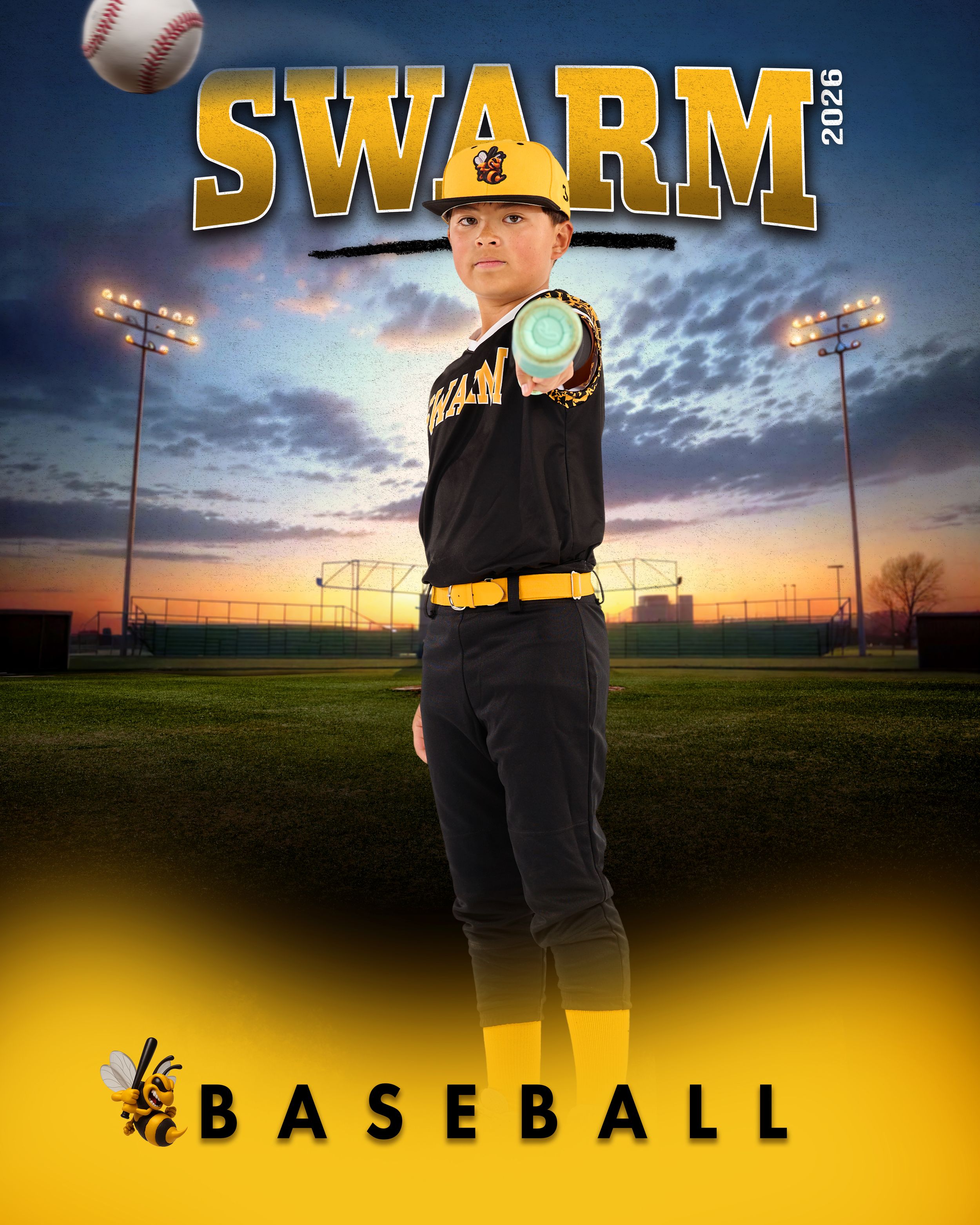 Dramatic Utah Sport Photographer team Baseball SWARM Action Photos  West Jordan, Utah